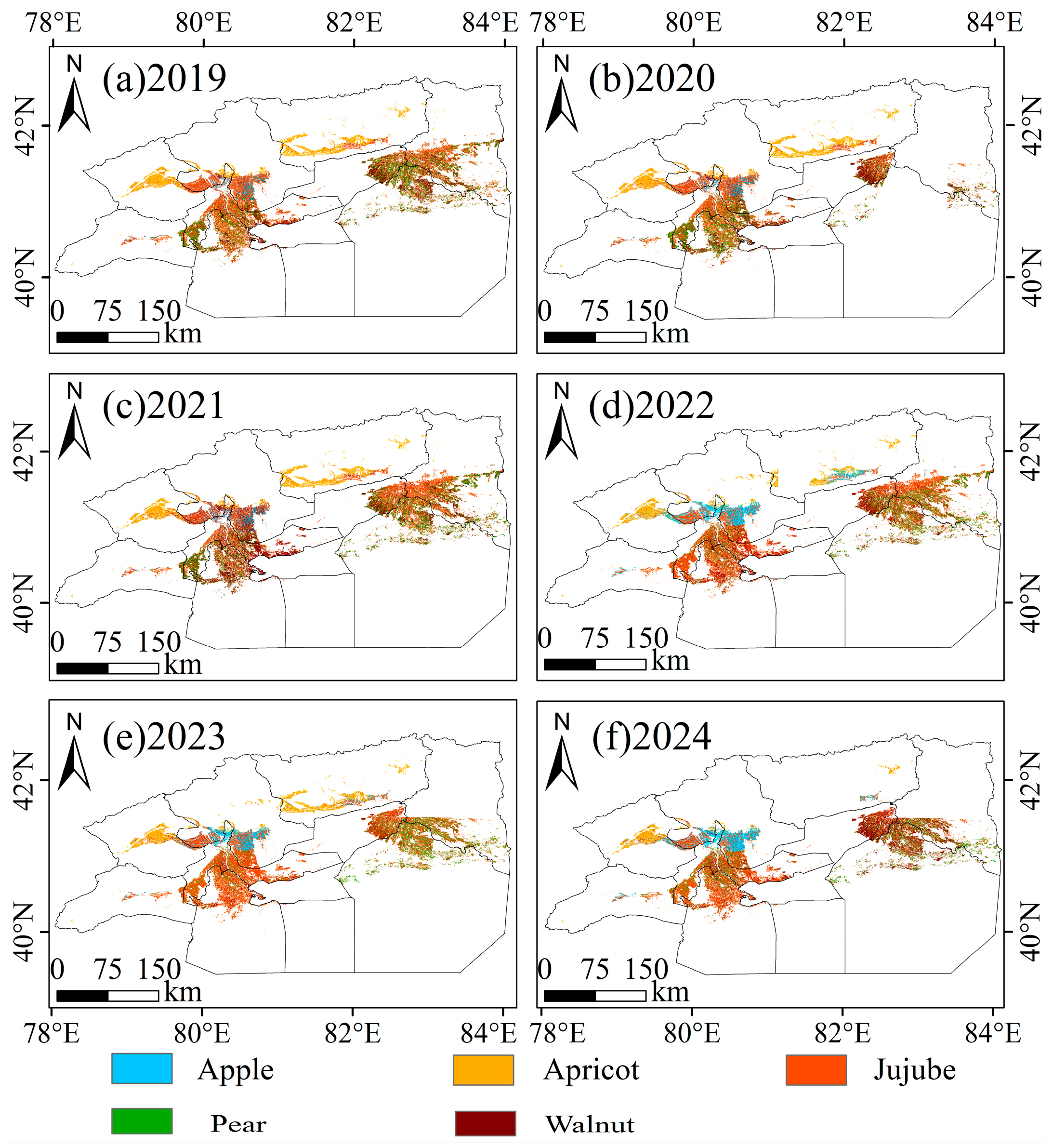 Spatiotemporal Dynamics and Distribution Patterns of Economic Forest ...