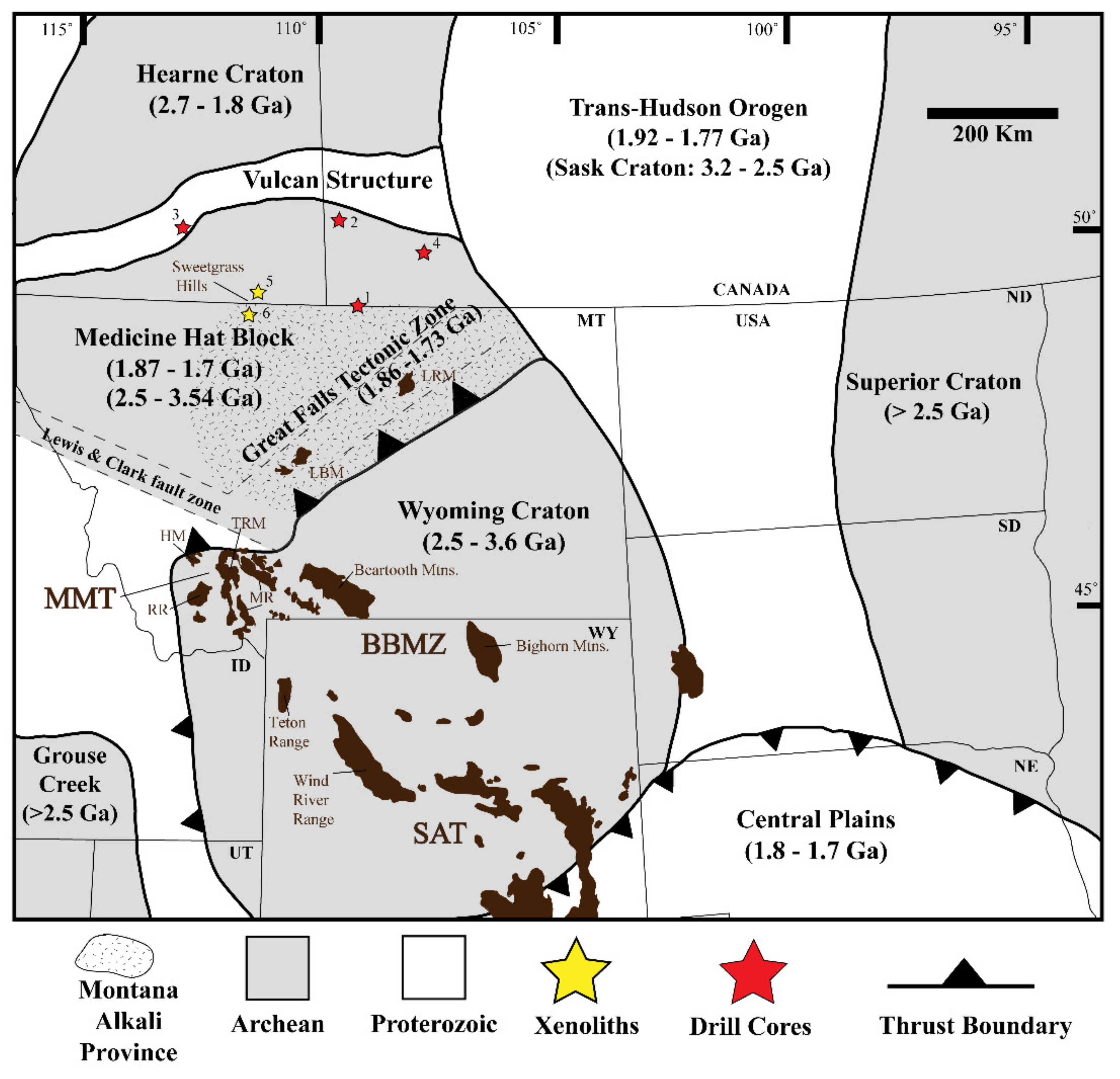 Map of the Flin Flon belt, illustrating the tectonic-stratigraphic