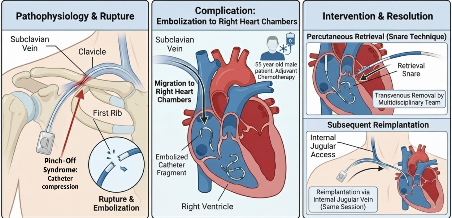 Percutaneous Retrieval of an Embolized Catheter Fragment in Right Heart ...