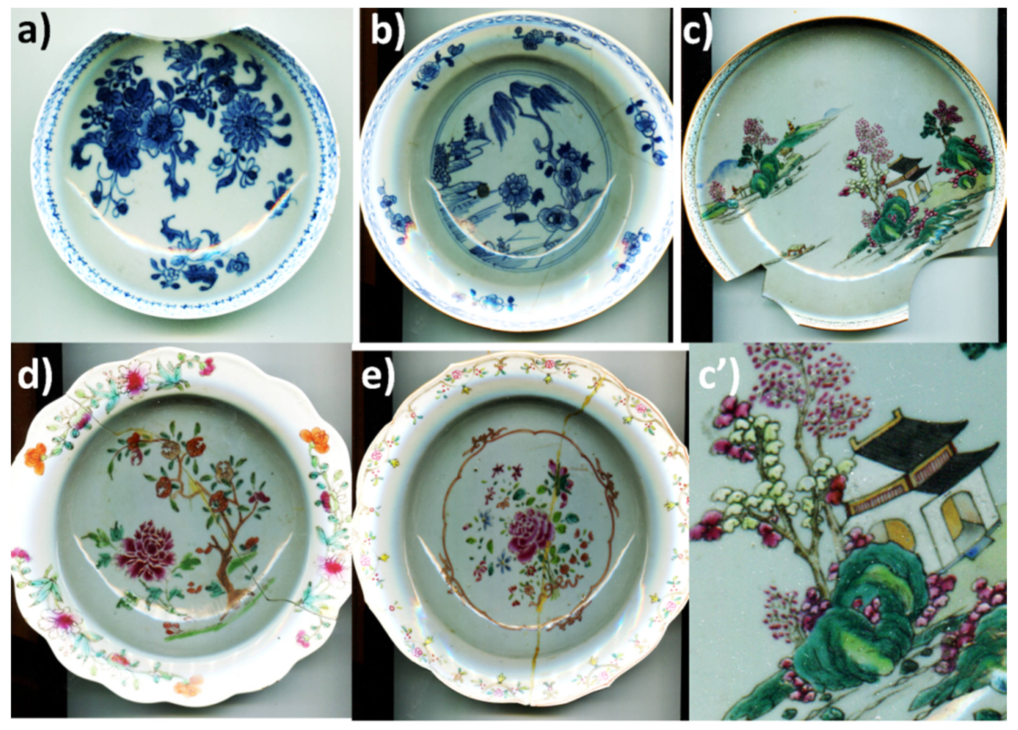 Beau Service de Table ancien en Porcelaine décor floral 36 assiettes ,  plats