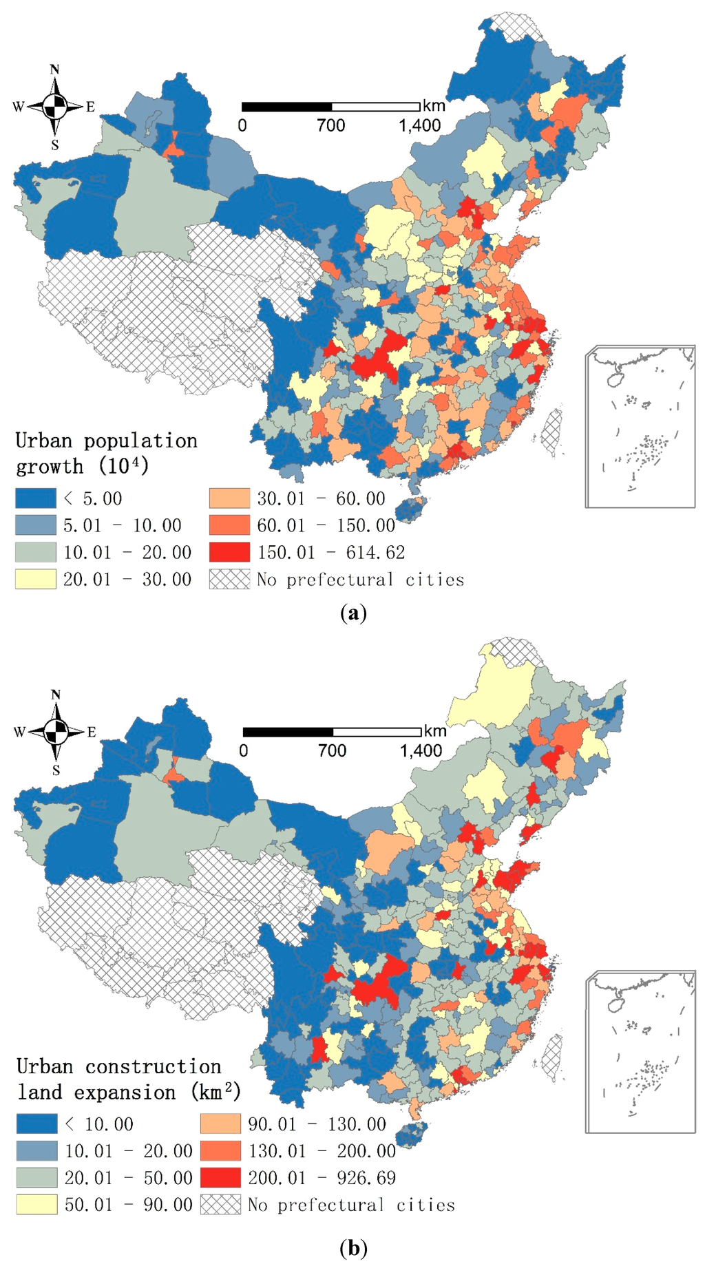 Change in Environmental Benefits of Urban Land Use and Its Drivers in ...