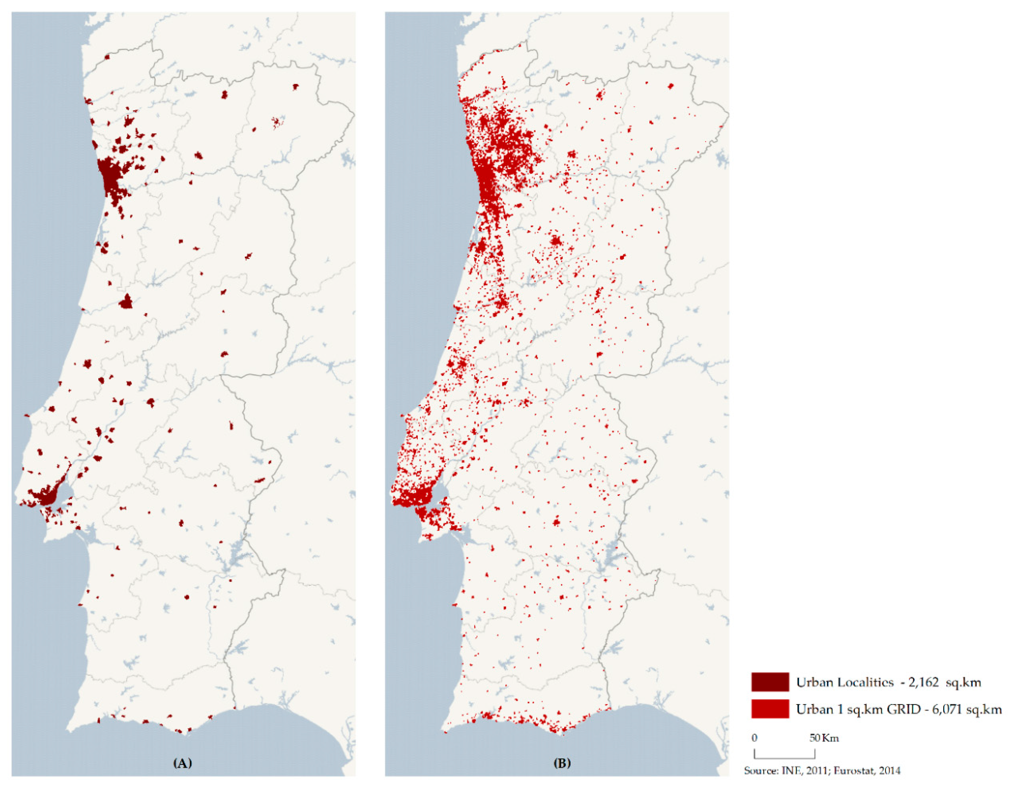 Portugal Population map