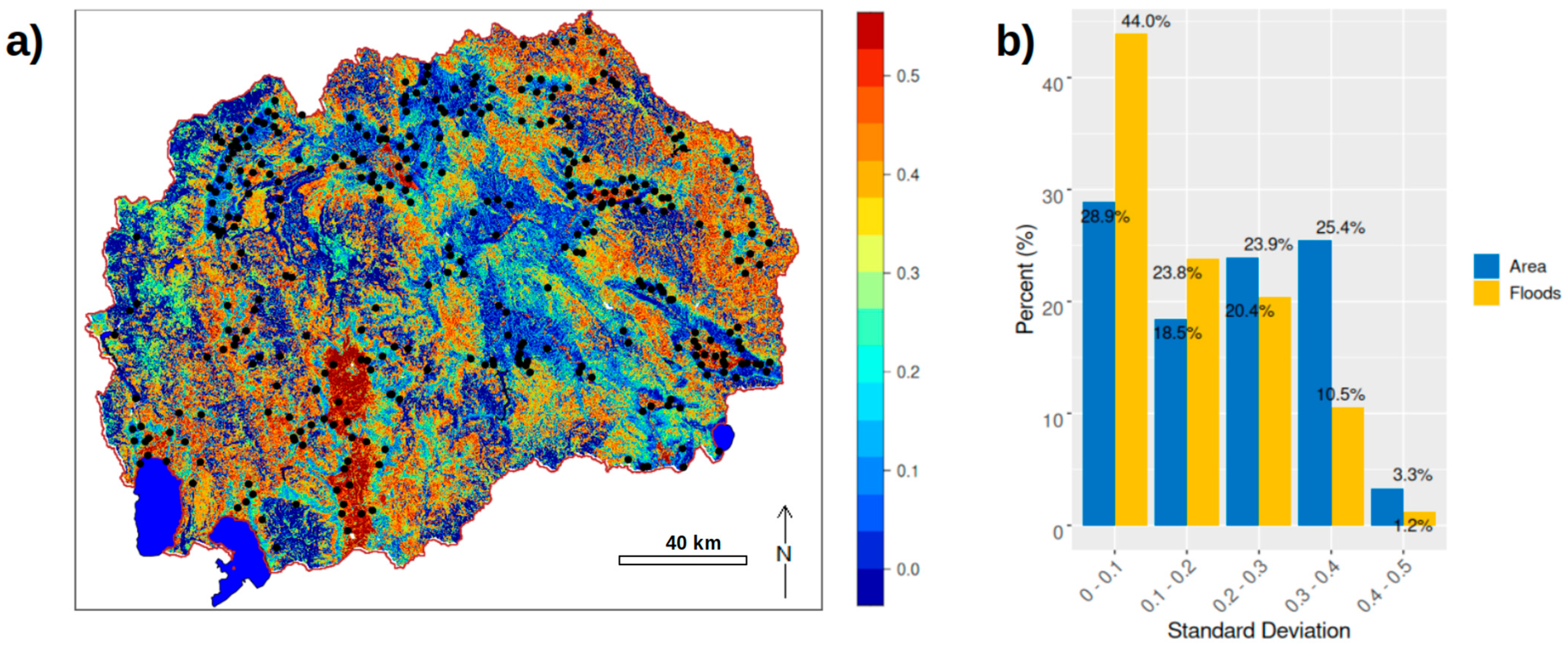 Multilevel Flood Susceptibility Mapping by Fuzzy Sets, Analytical ...