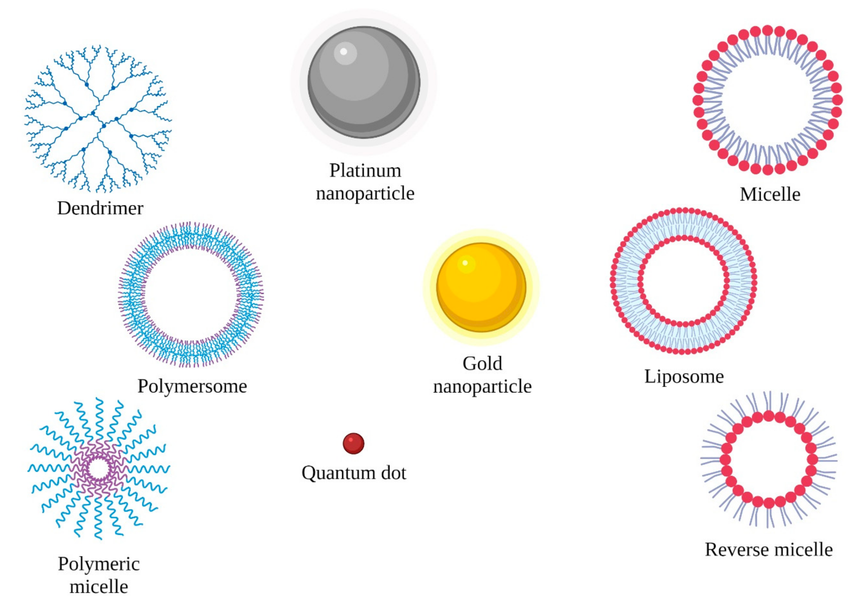 types of nanoparticles