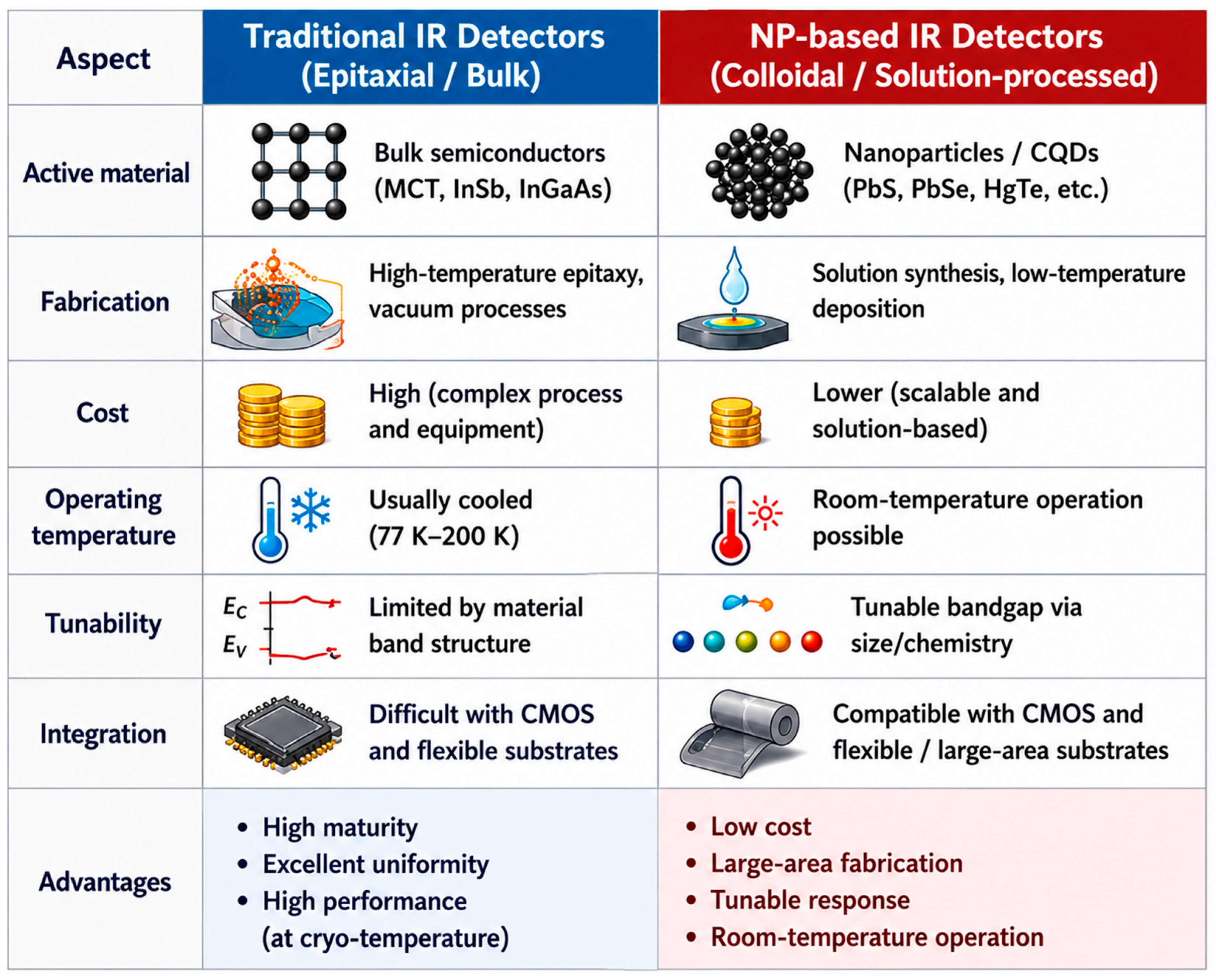 Advances in Nanoparticle-Based Fabrication Techniques for Infrared ...