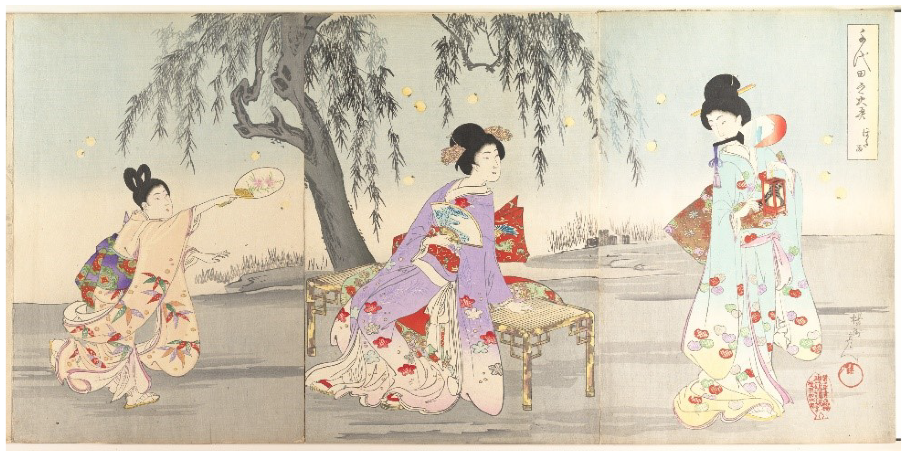 Insects Free Full-Text Fireflies in Art Emphasis on Japanese Woodblock Prints from the Edo, Meiji, and Taishand#333; Periods image