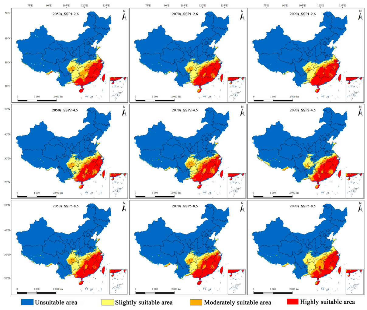 Predicting the Potential Geographic Distributions of Two Large ...
