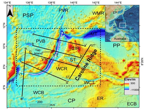 JMSE | Free Full-Text | The Impact of the Caroline Ridge Subduction on ...