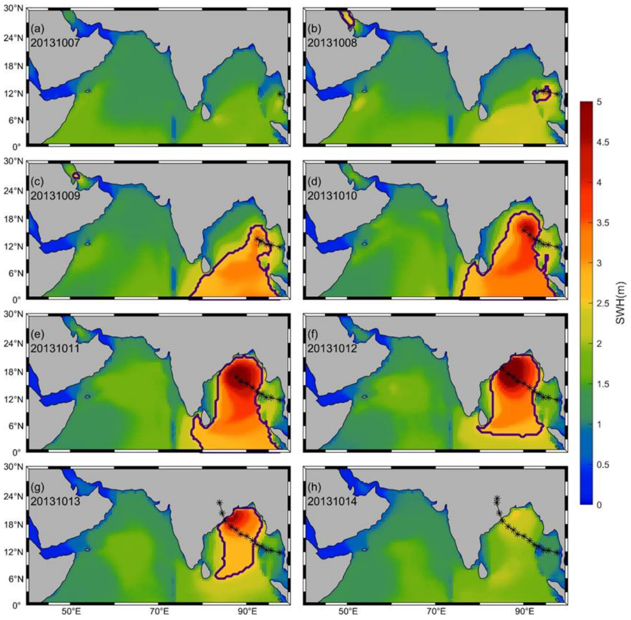 Statistical Analysis of Strong Breeze and Large Wave Events in the ...