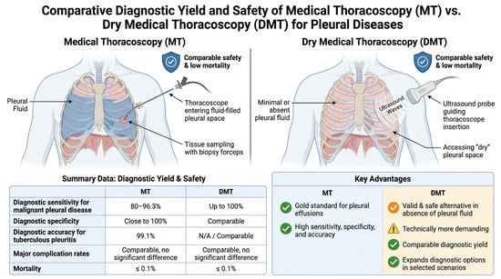Medical Thoracoscopy in Pleural Effusion Versus Dry Space: A Narrative Review on Diagnostic Yield and Complication Rates