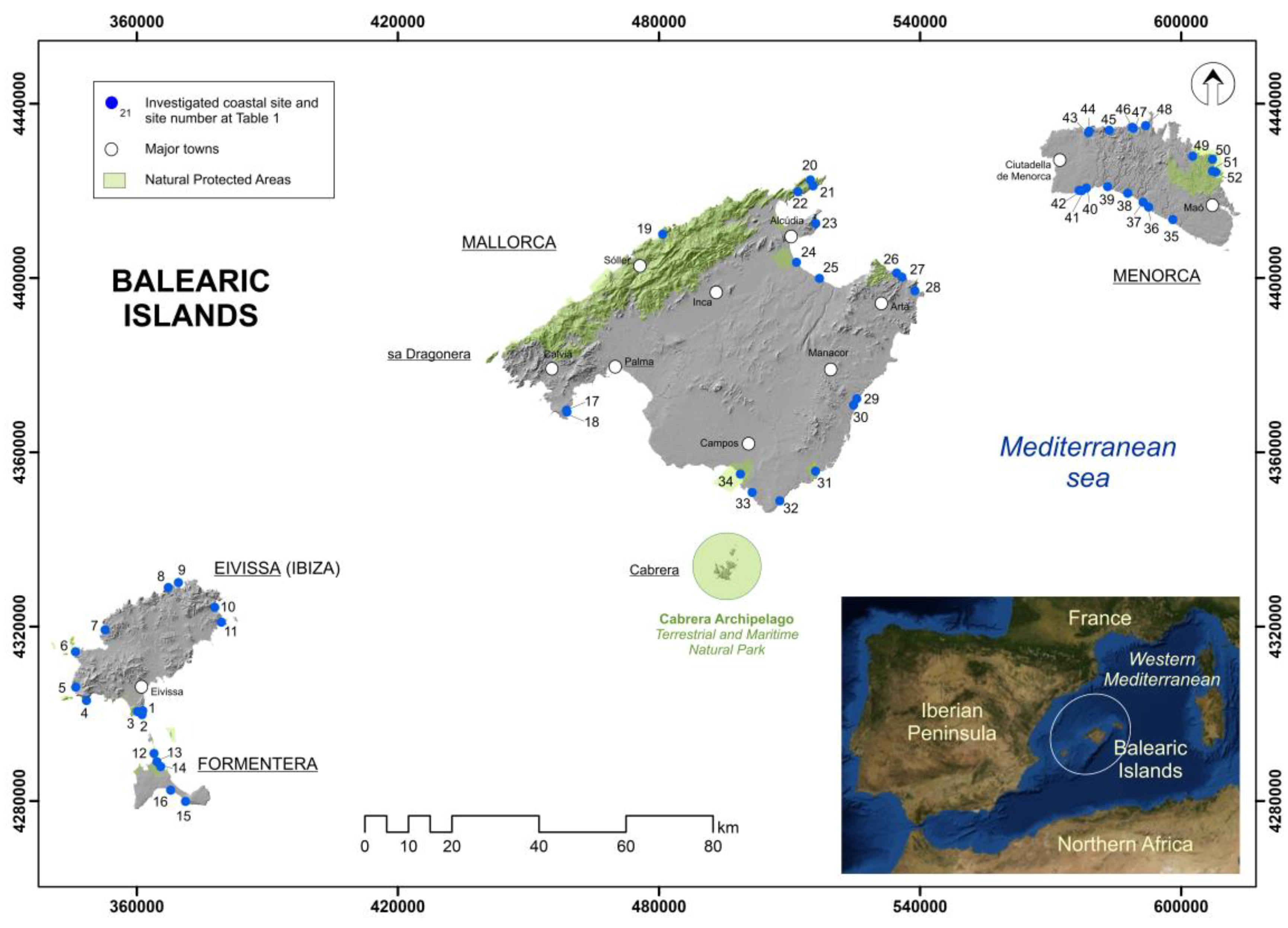 Land | Free Full-Text | Coastal Scenic Beauty and Sensitivity at the  Balearic Islands, Spain: Implication of Natural and Human Factors