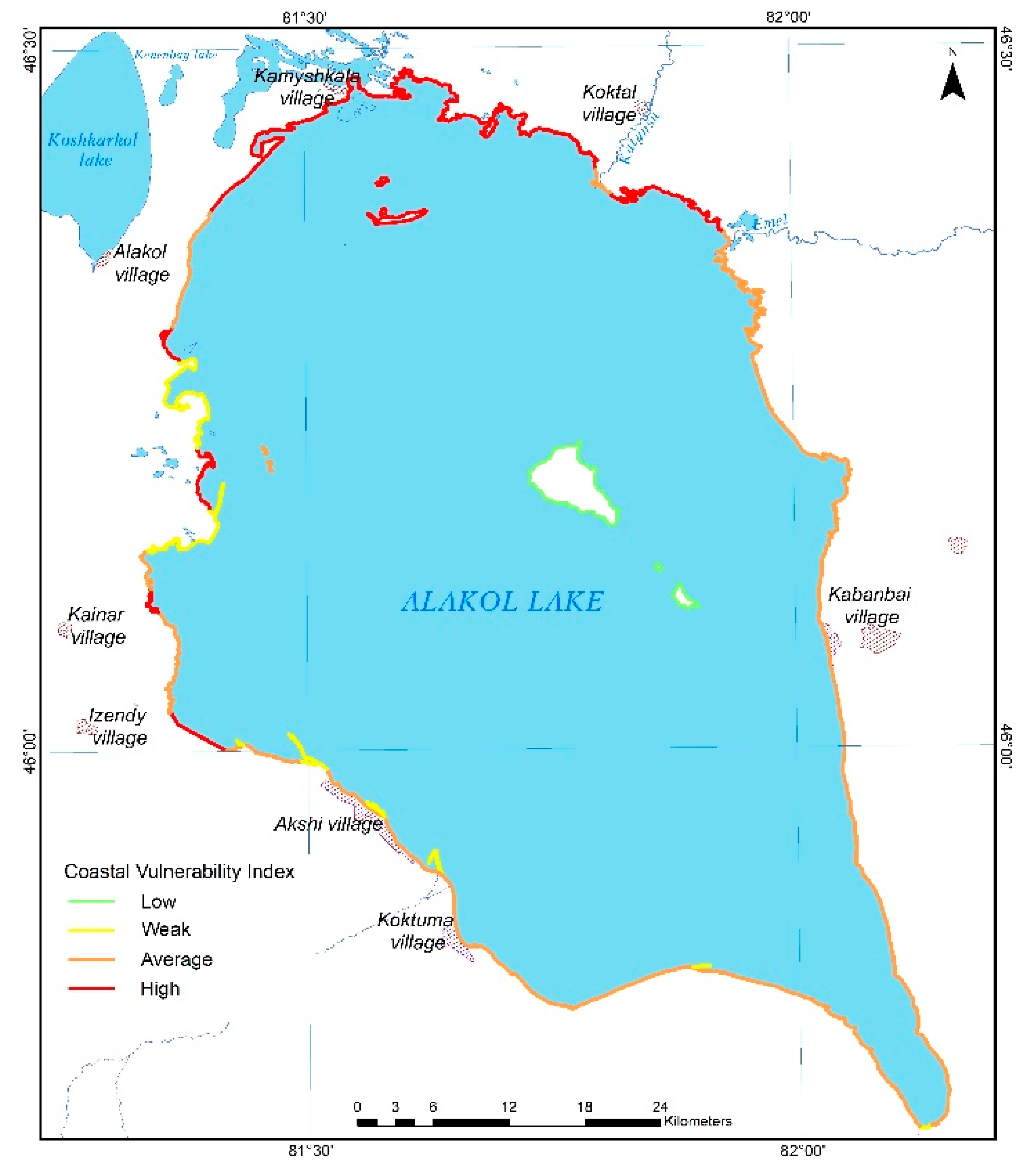 Assessment Of The Vulnerability Of The Coast Of Lake Alakol To Modern Assessment Of The Vulnerability Of The Coast Of Lake Alakol To Modern