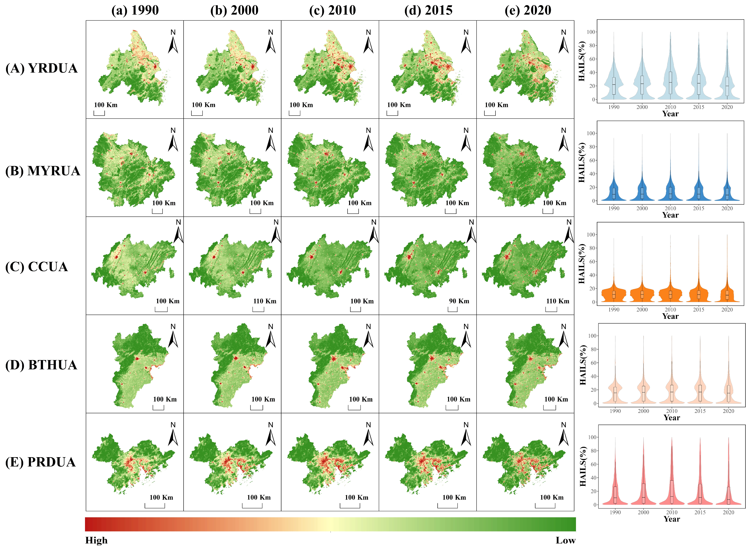 Spatiotemporal Dynamics and Drivers of Human Activity Intensity in ...