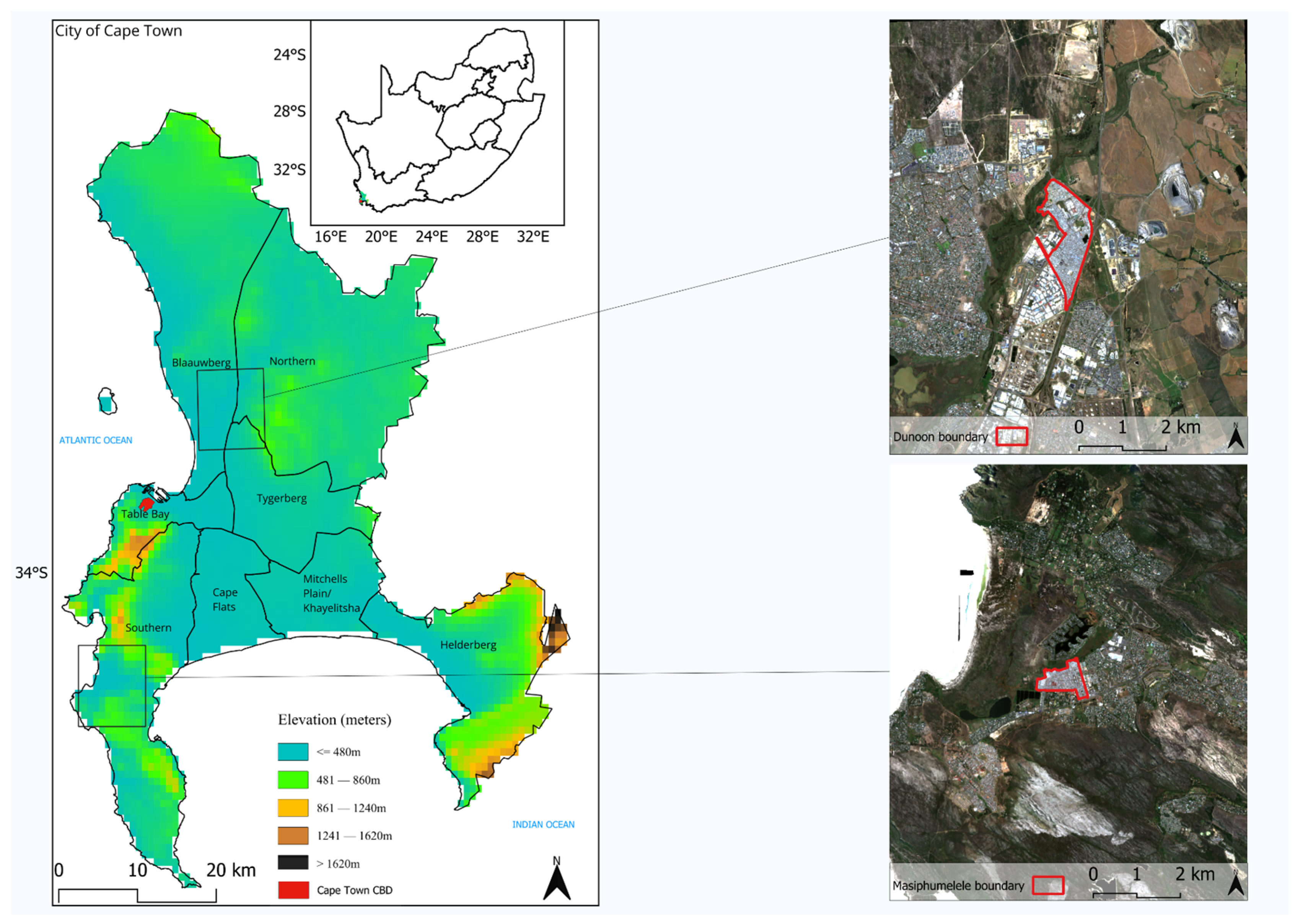 Variation in Land Surface Temperature in Informal Settlements Relative ...