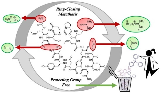 Catalysts | Free Full-Text | Functionalization of Ruthenium Olefin- Metathesis Catalysts for Interdisciplinary Studies in Chemistry and Biology