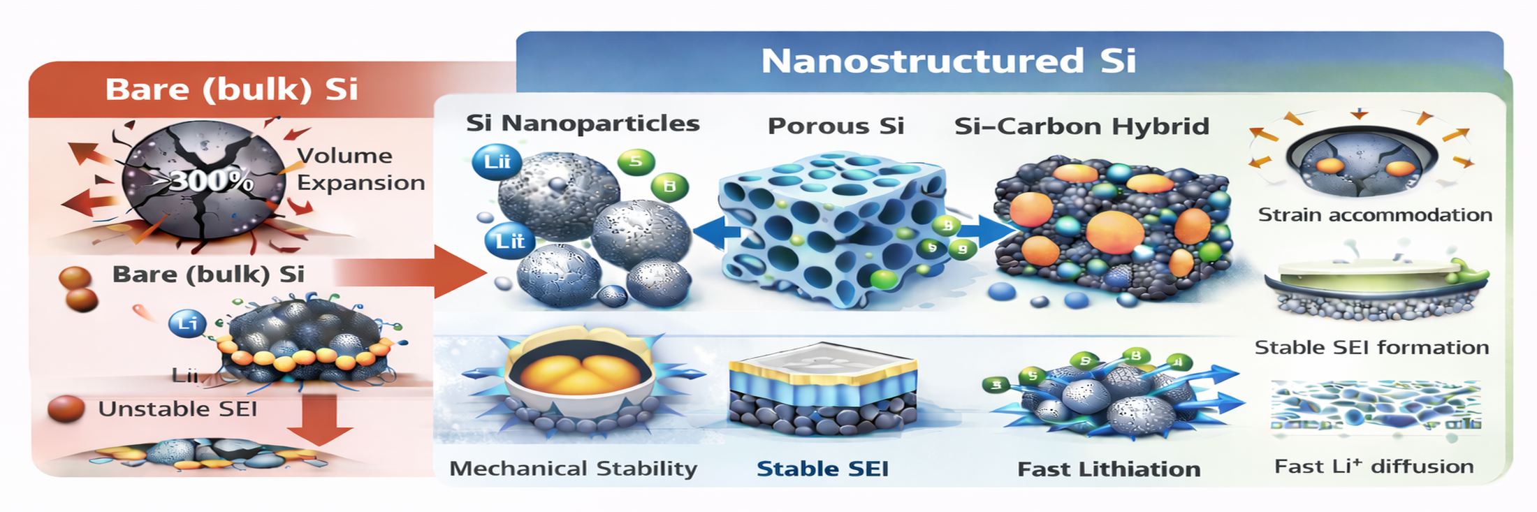 Nanostructured Silicon Anodes for Lithium-Ion Batteries: Advances ...