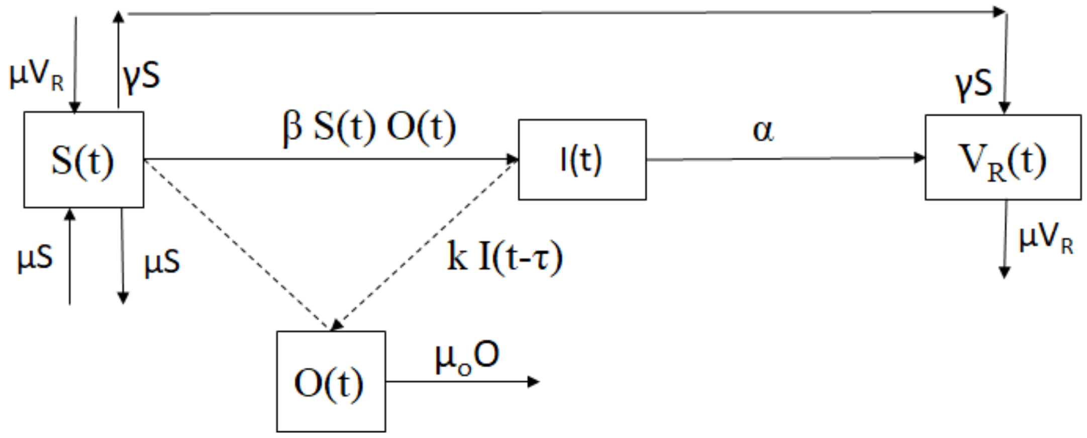 Mathematics | Free Full-Text | Mathematical Modeling of Toxoplasmosis  Considering a Time Delay in the Infectivity of Oocysts