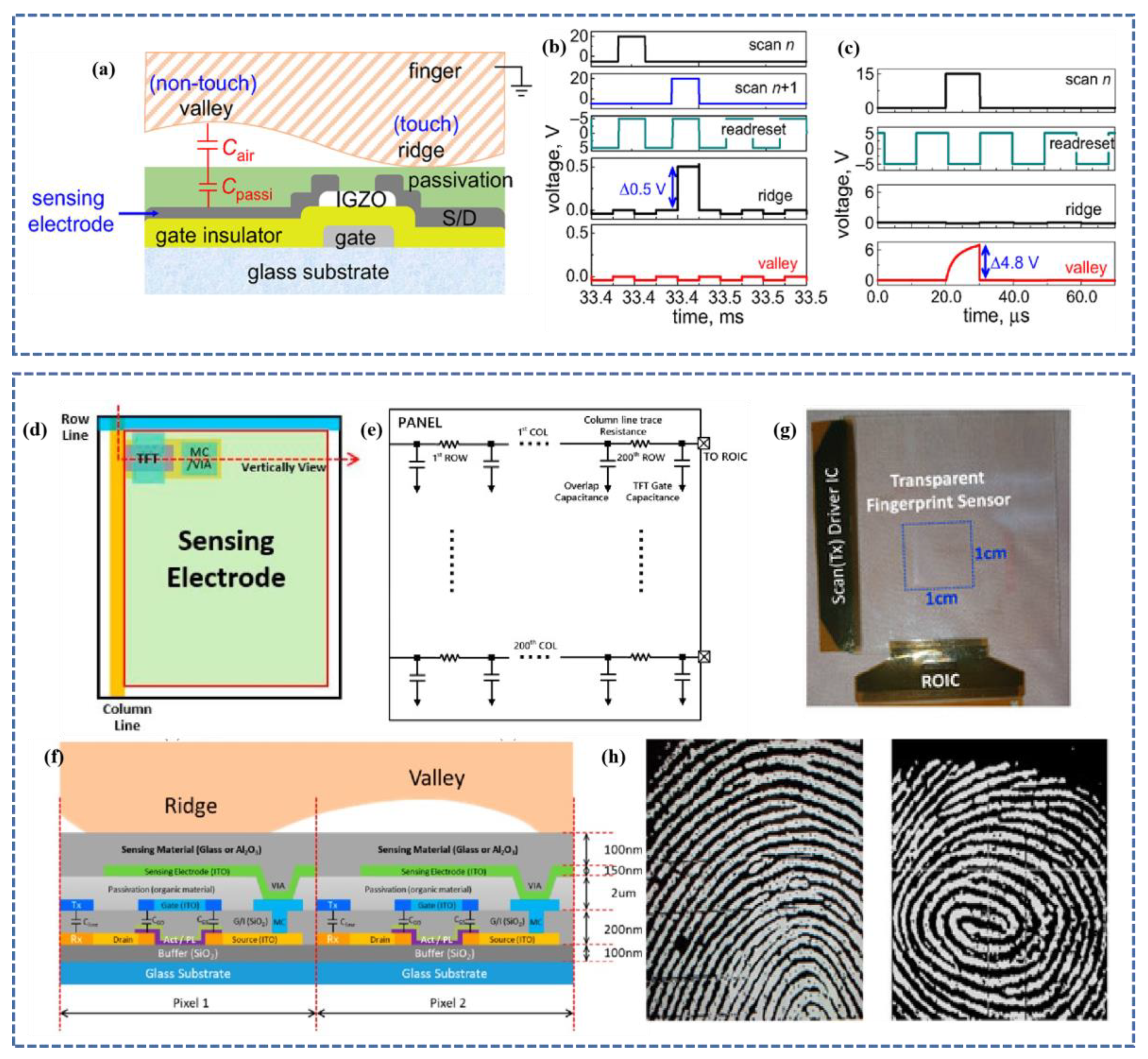 In-sensor reservoir computing system for latent fingerprint