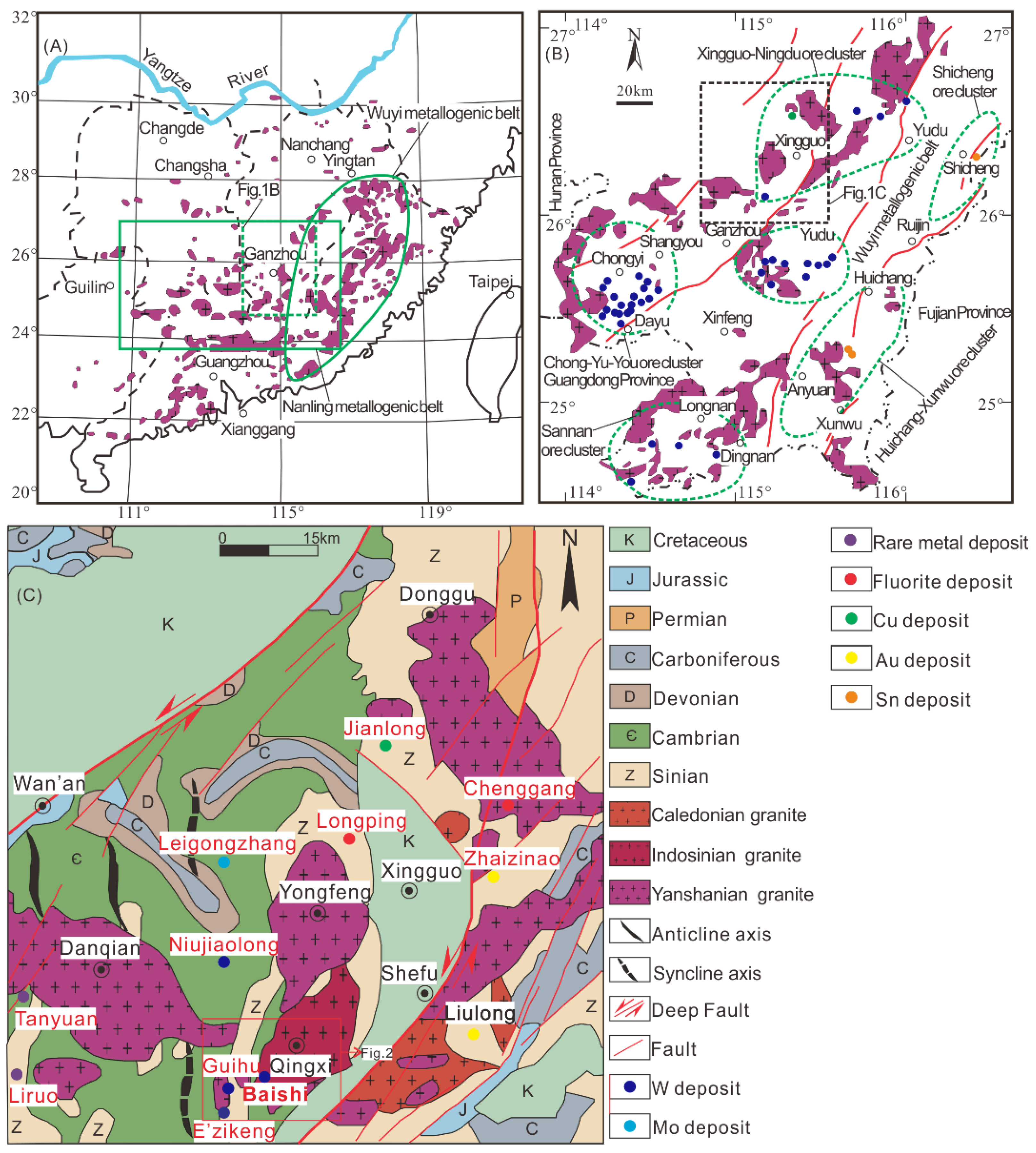 Minerals | Free Full-Text | Geochronology of the Baishi W-Cu 