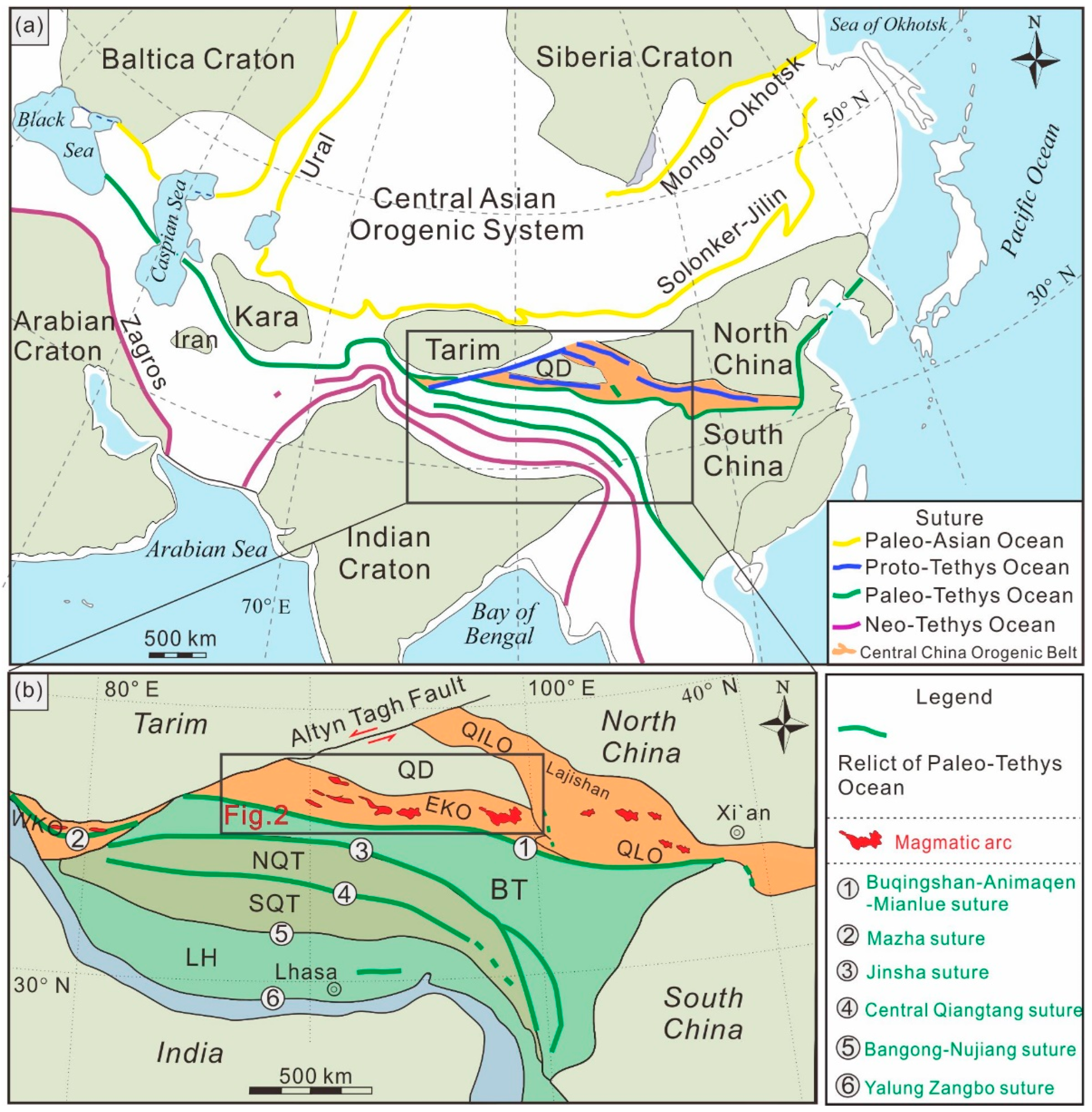 Minerals | Free Full-Text | Paleo-Tethyan Ocean Evolution and 