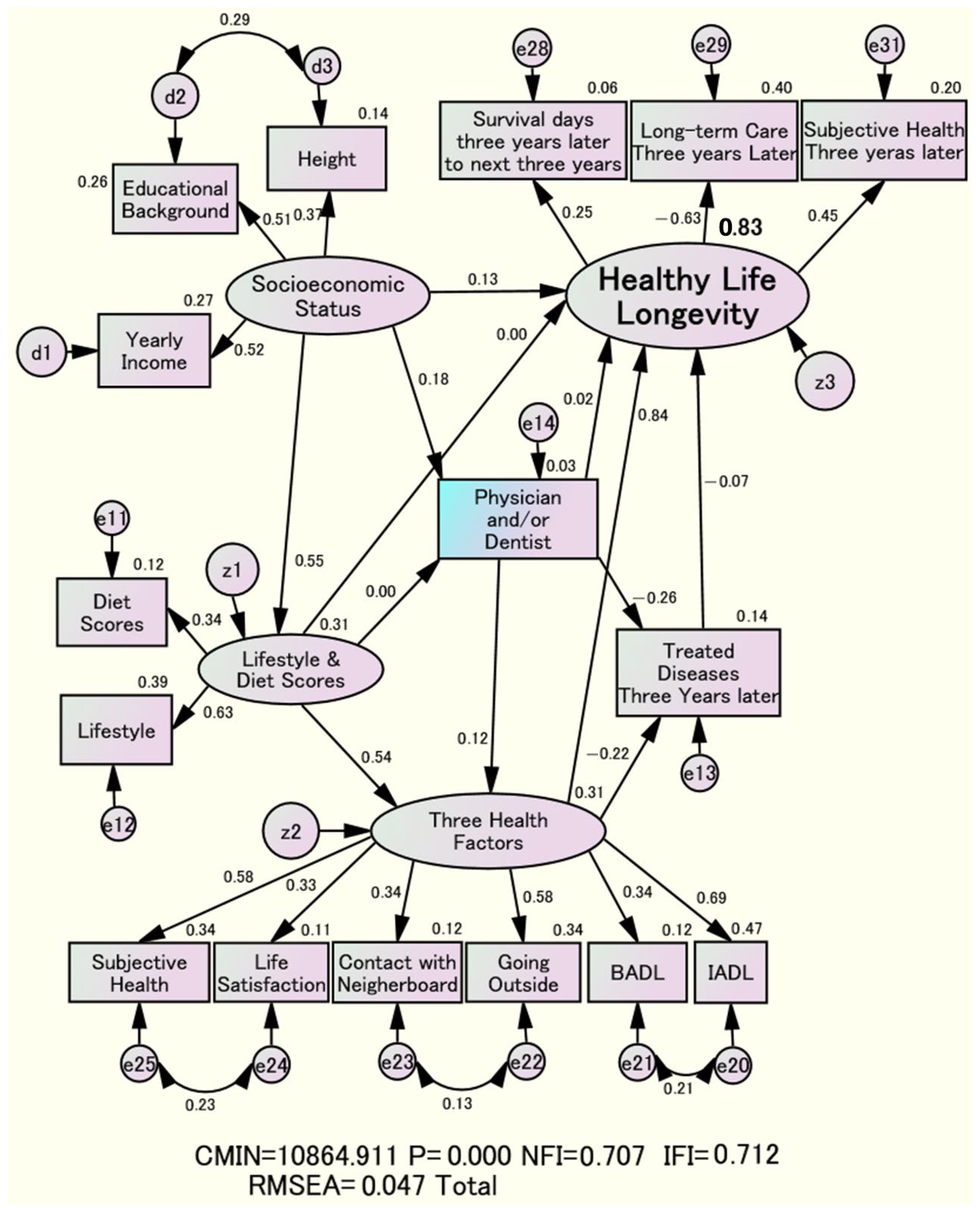 Structural Relationships of Socioeconomic Factors Influencing Diet ...