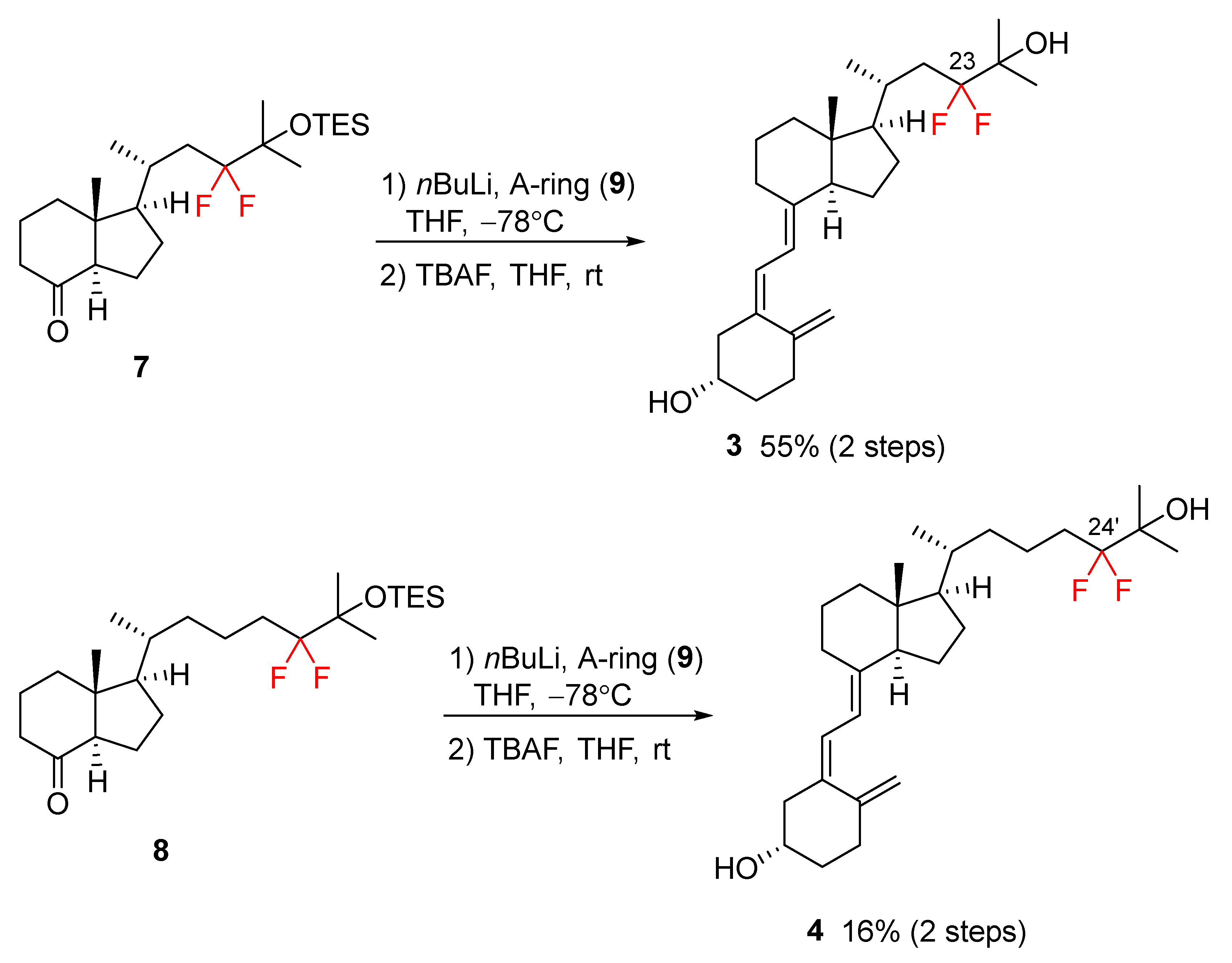 Synthesis of 23,23-Difluoro-24-nor- and 24′,24′-Difluoro-24-Homovitamin ...