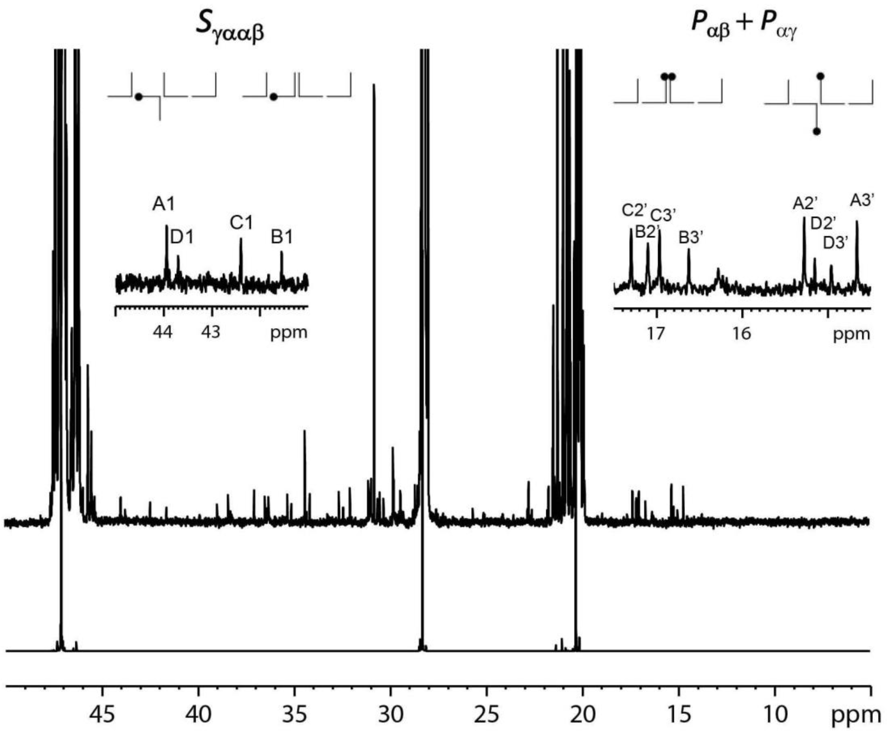 Complementarity of universal calibration SEC and 13C NMR in