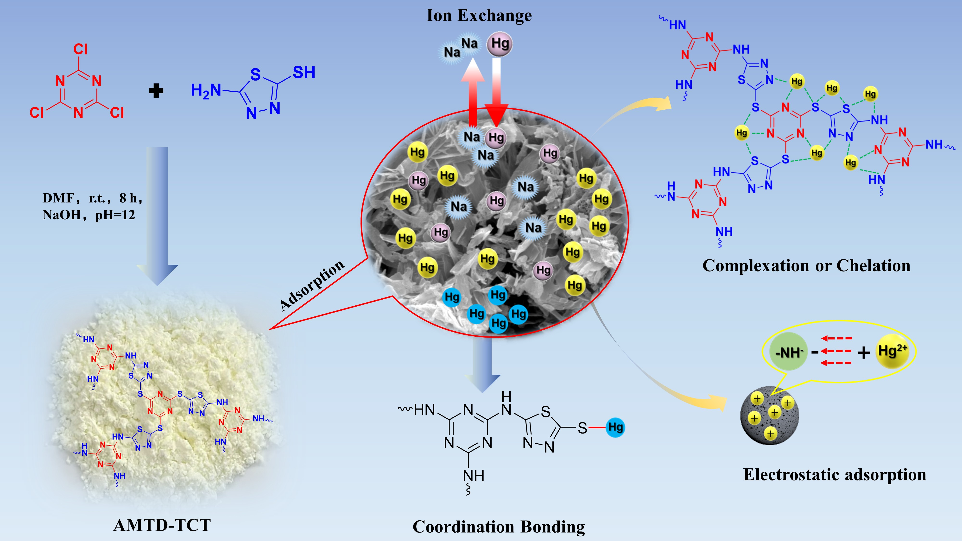 Bifunctional N/S-Coordinated Thiadiazole–Triazine Porous Organic