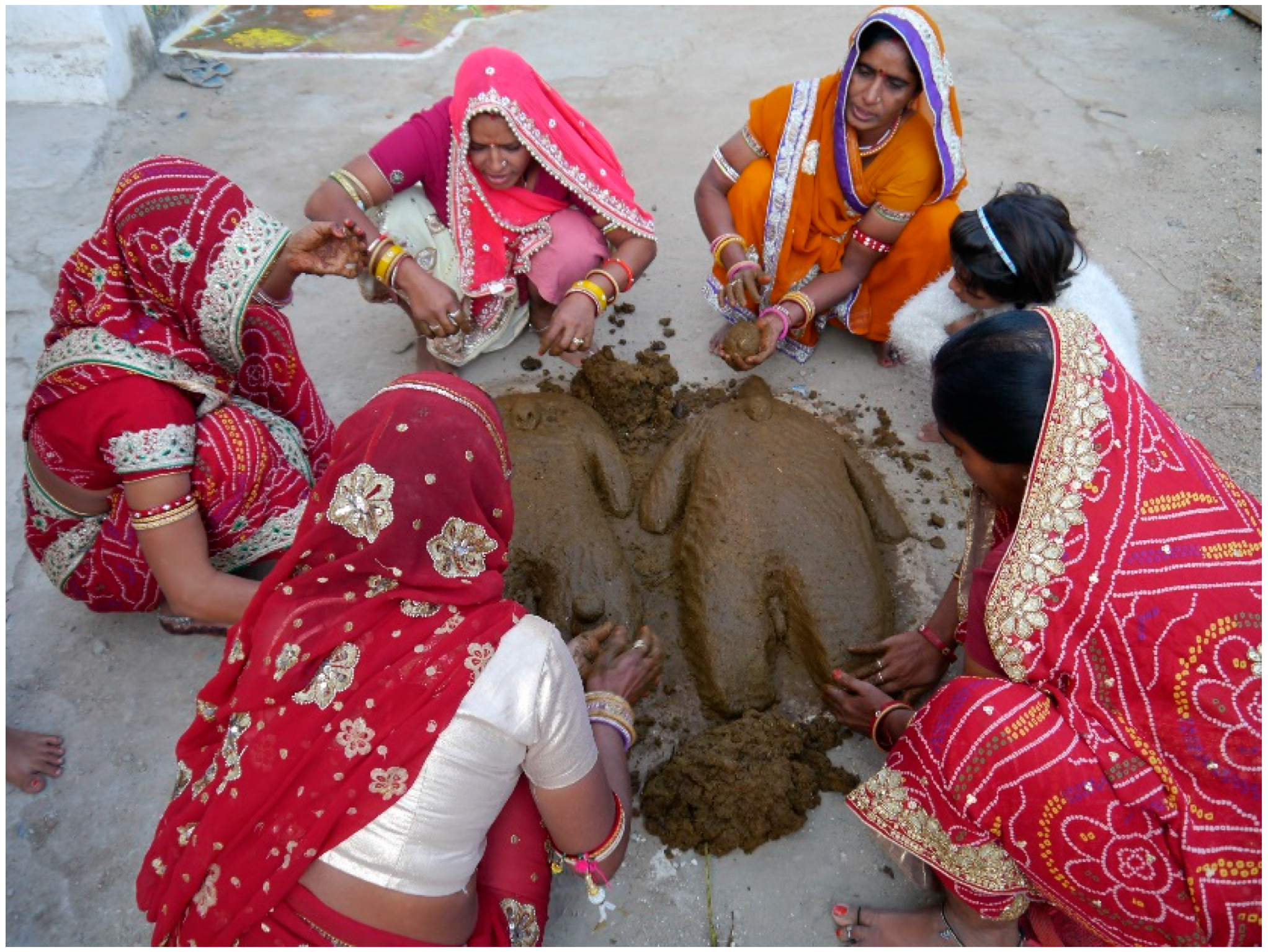 Religions | Free Full-Text | Prayers of Cow Dung: Women Sculpturing Fertile  Environments in Rural Rajasthan (India)