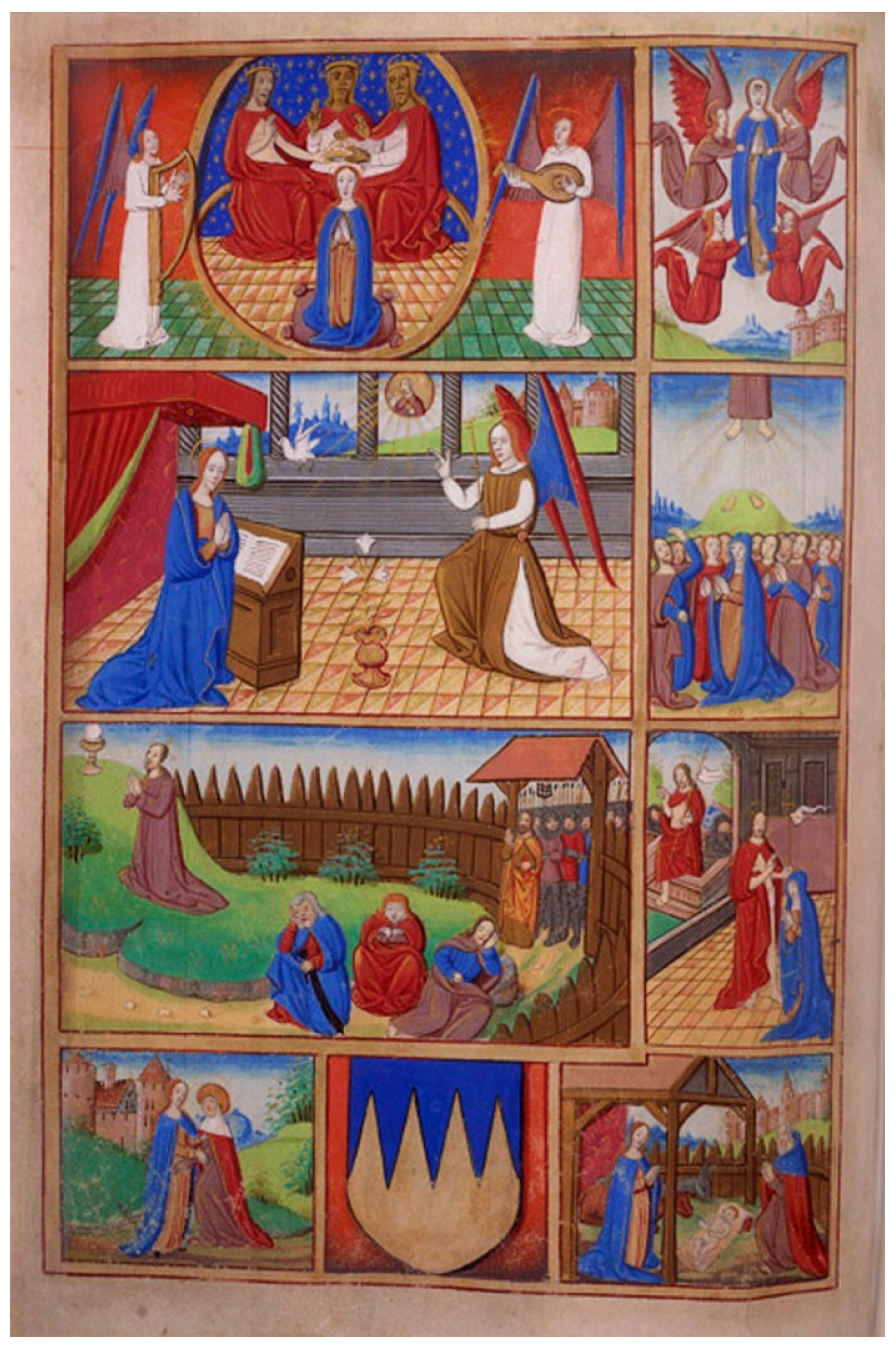 English: British Library blog Miniature of the martyrdom of Thomas