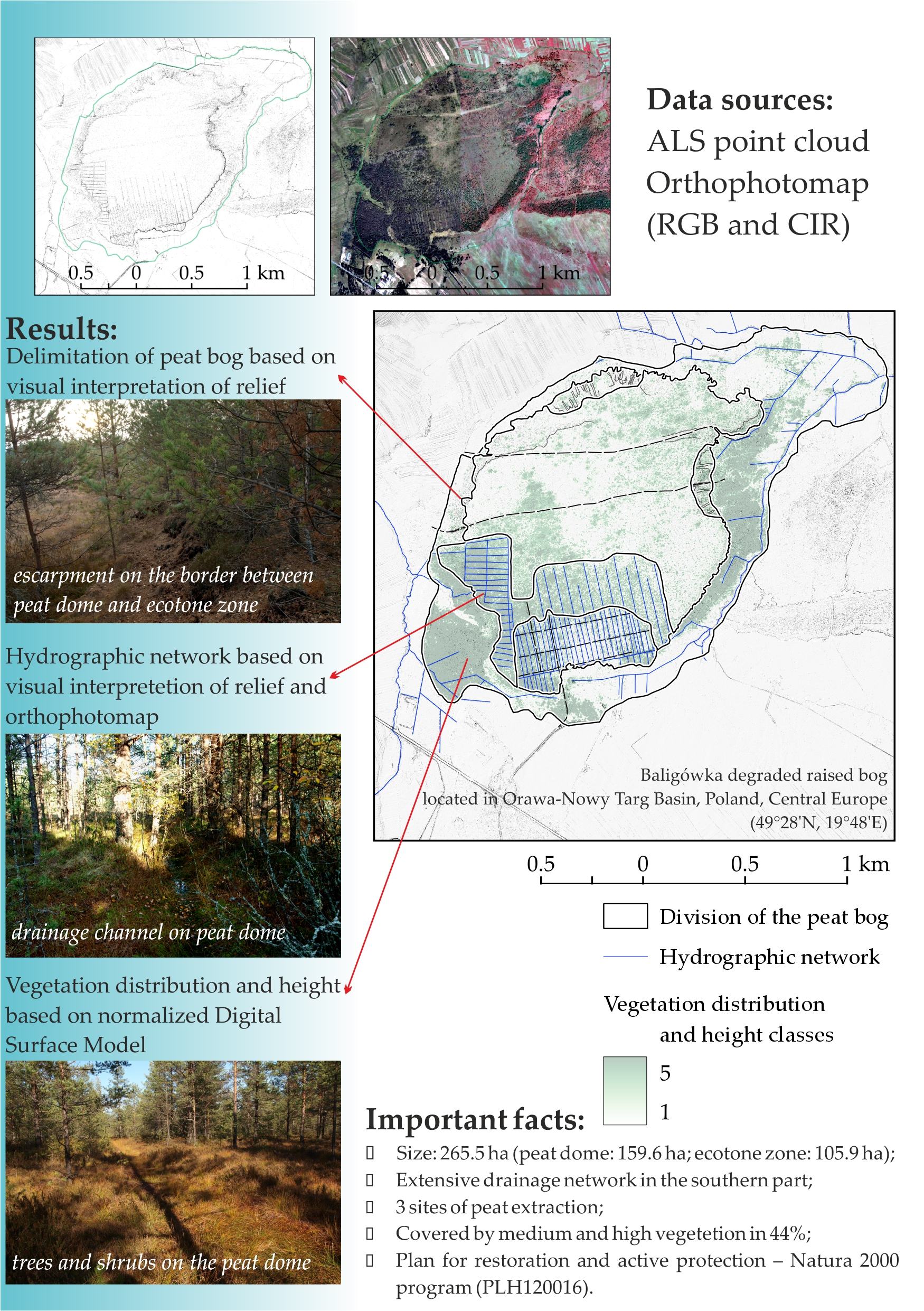 Remote Sensing | Free Full-Text | Assessment of Peat Extraction Range and  Vegetation Succession on the Baligówka Degraded Peat Bog (Central  Europe) Using the ALS Data and Orthophotomap