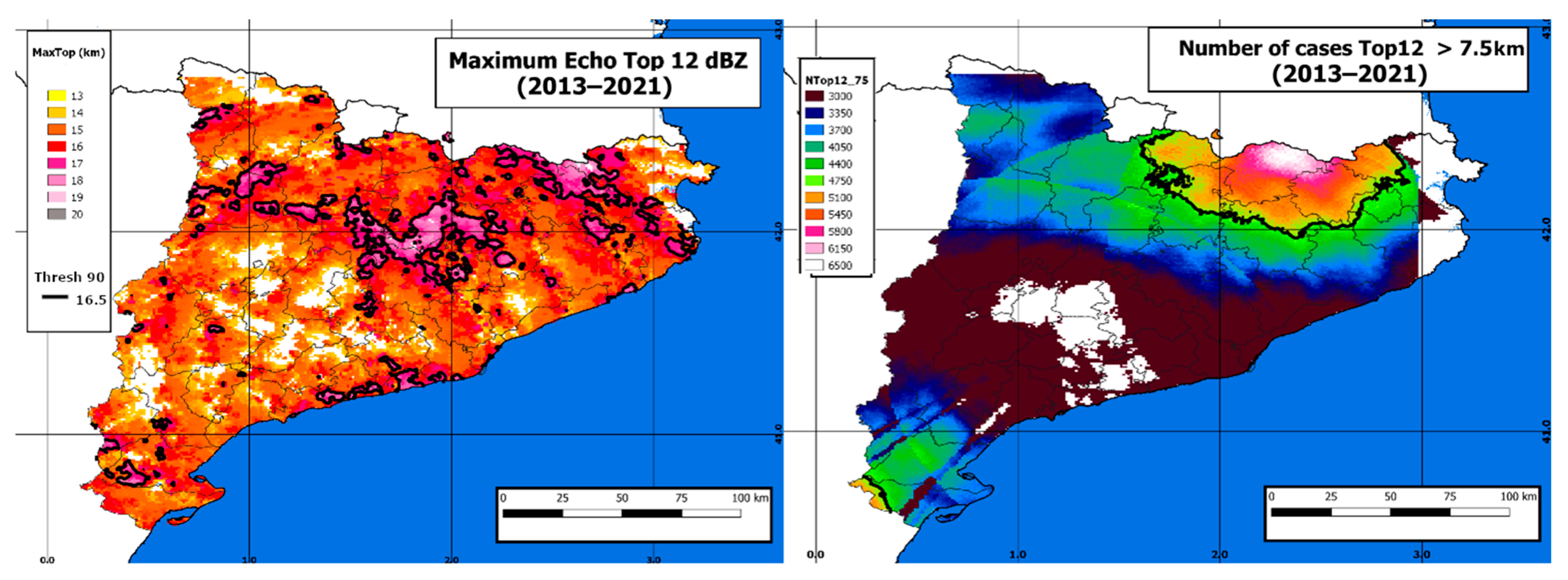 | Free Full-Text | Evaluation of the Radar Echo Tops in Catalonia: Relationship with Severe Weather