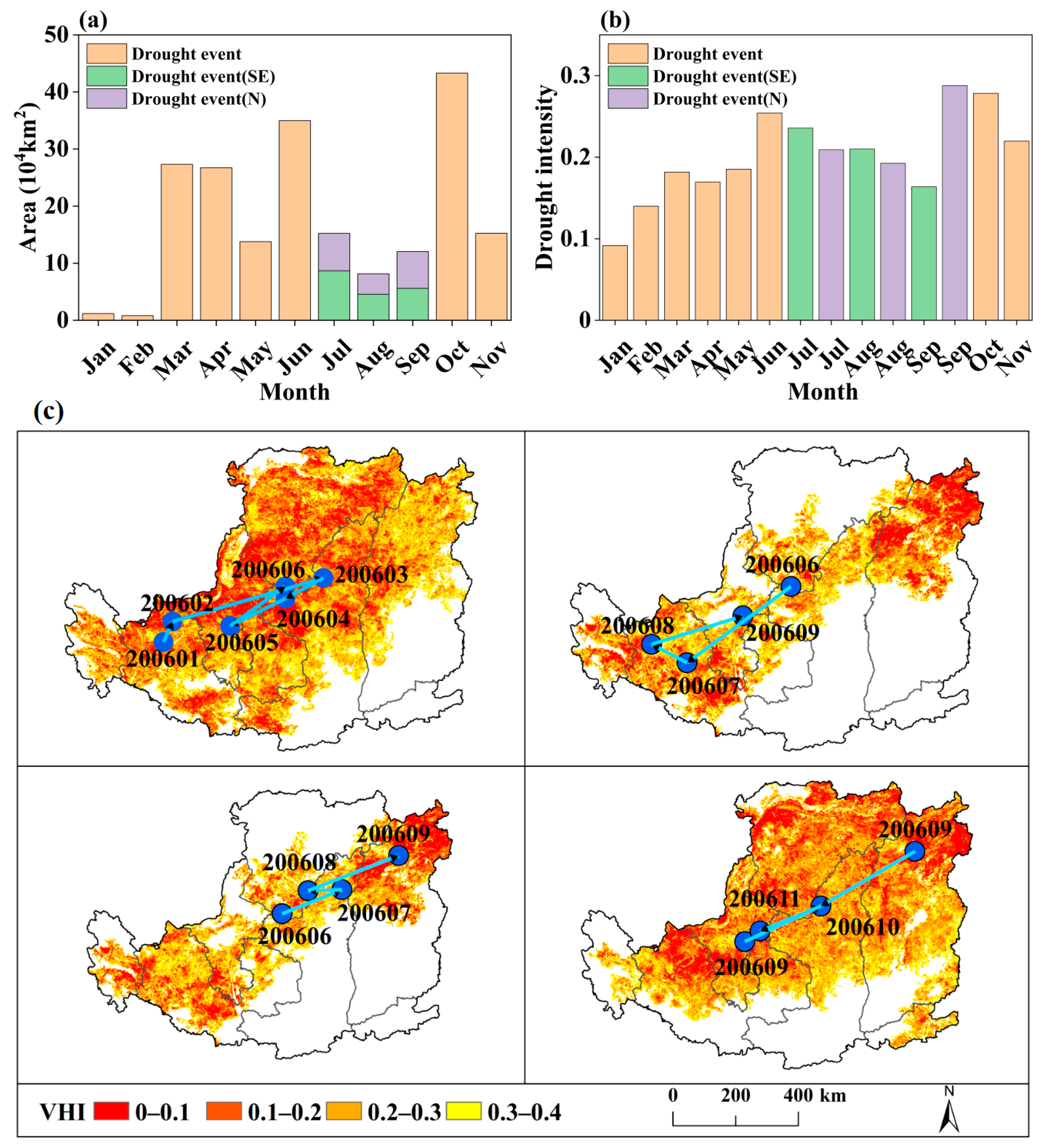 Three-Dimensional Identification and Characterization of Drought Events ...
