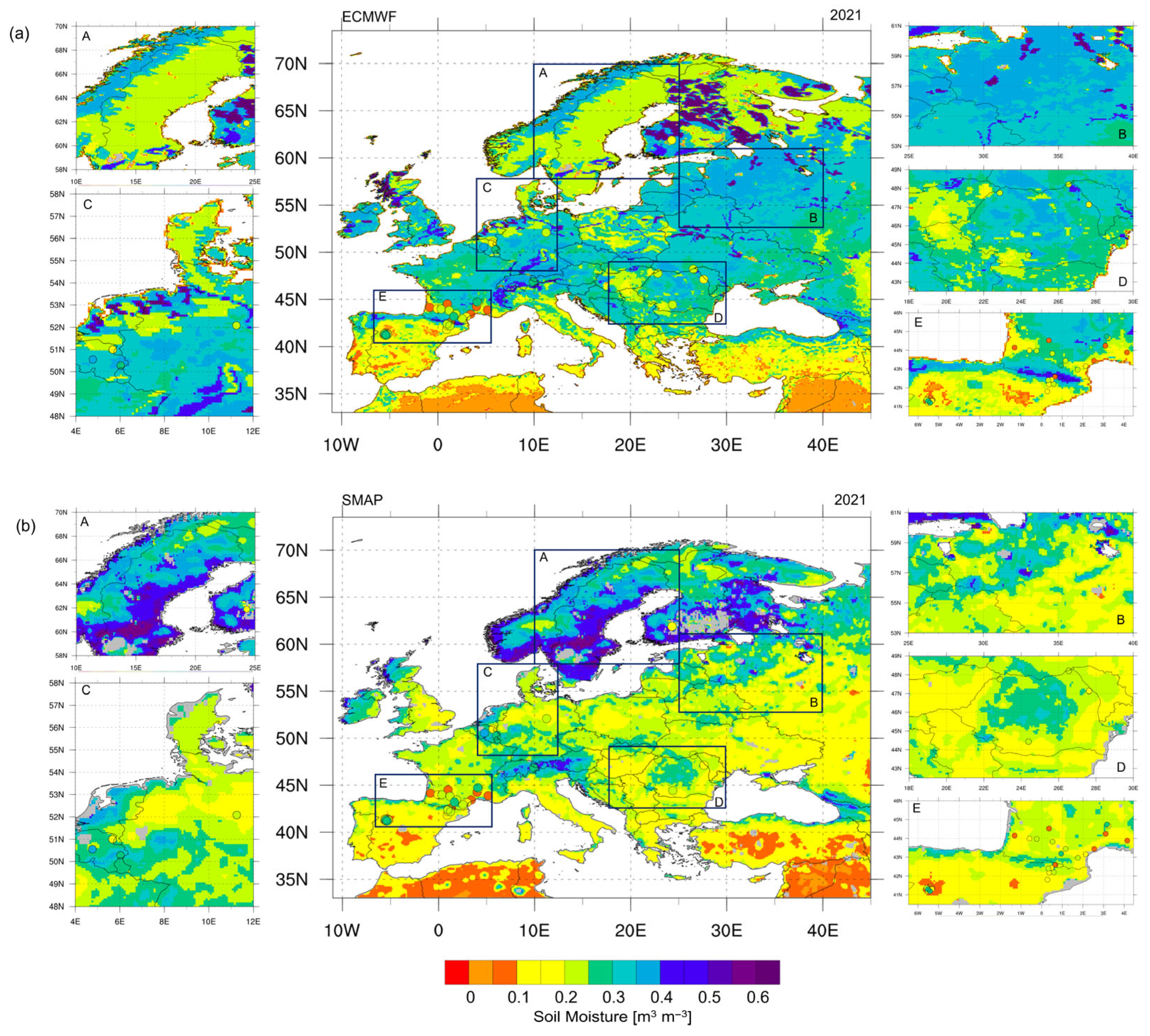 Assessing the Spatial Similarity of Soil Moisture Patterns and Their ...
