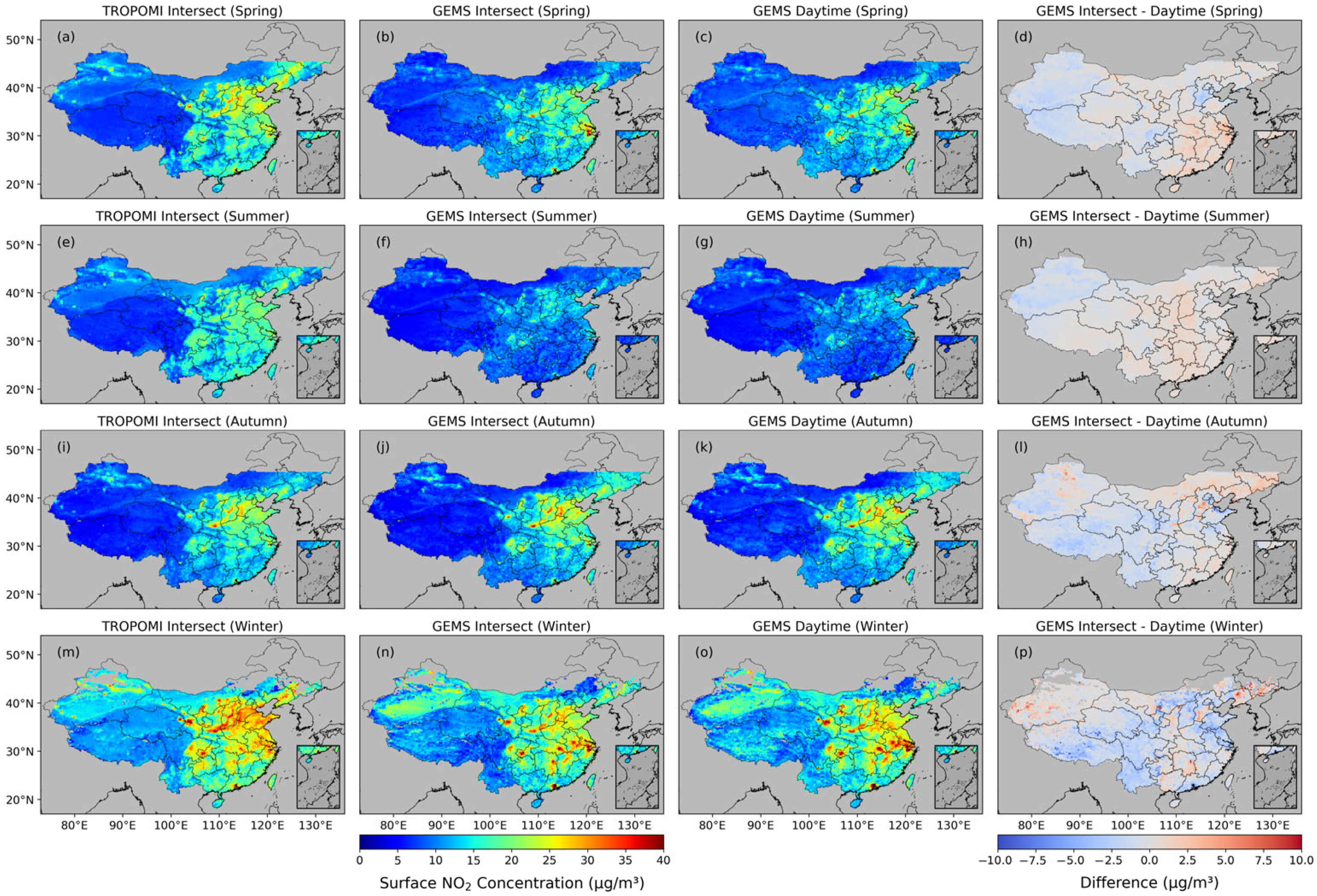 Machine Learning-Based Estimation of Surface NO2 Concentrations over ...