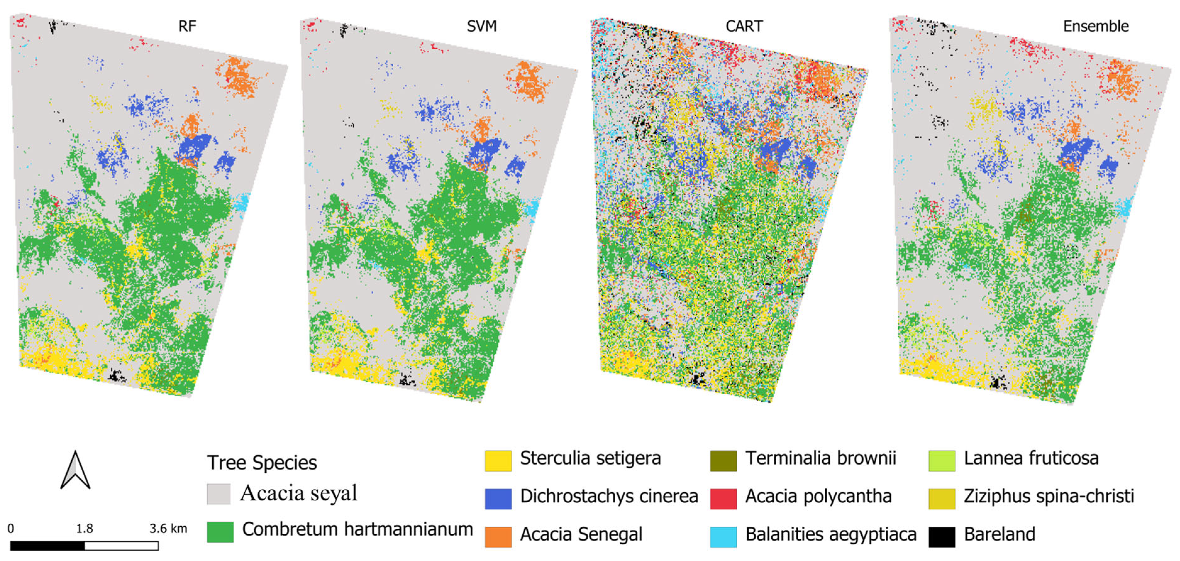 Machine Learning-Based Mapping of Dominant Tree Species in Dryland ...