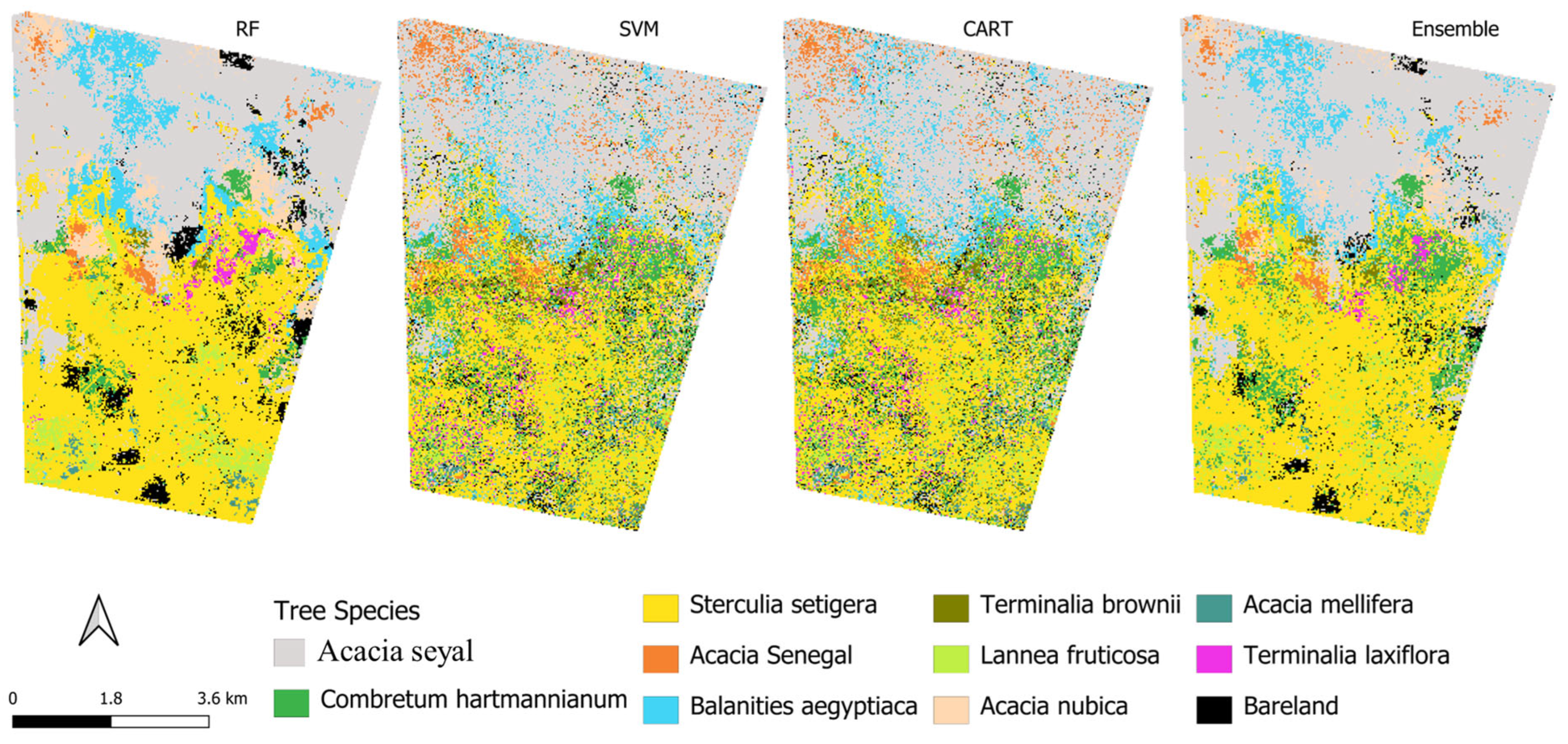 Machine Learning-Based Mapping of Dominant Tree Species in Dryland ...