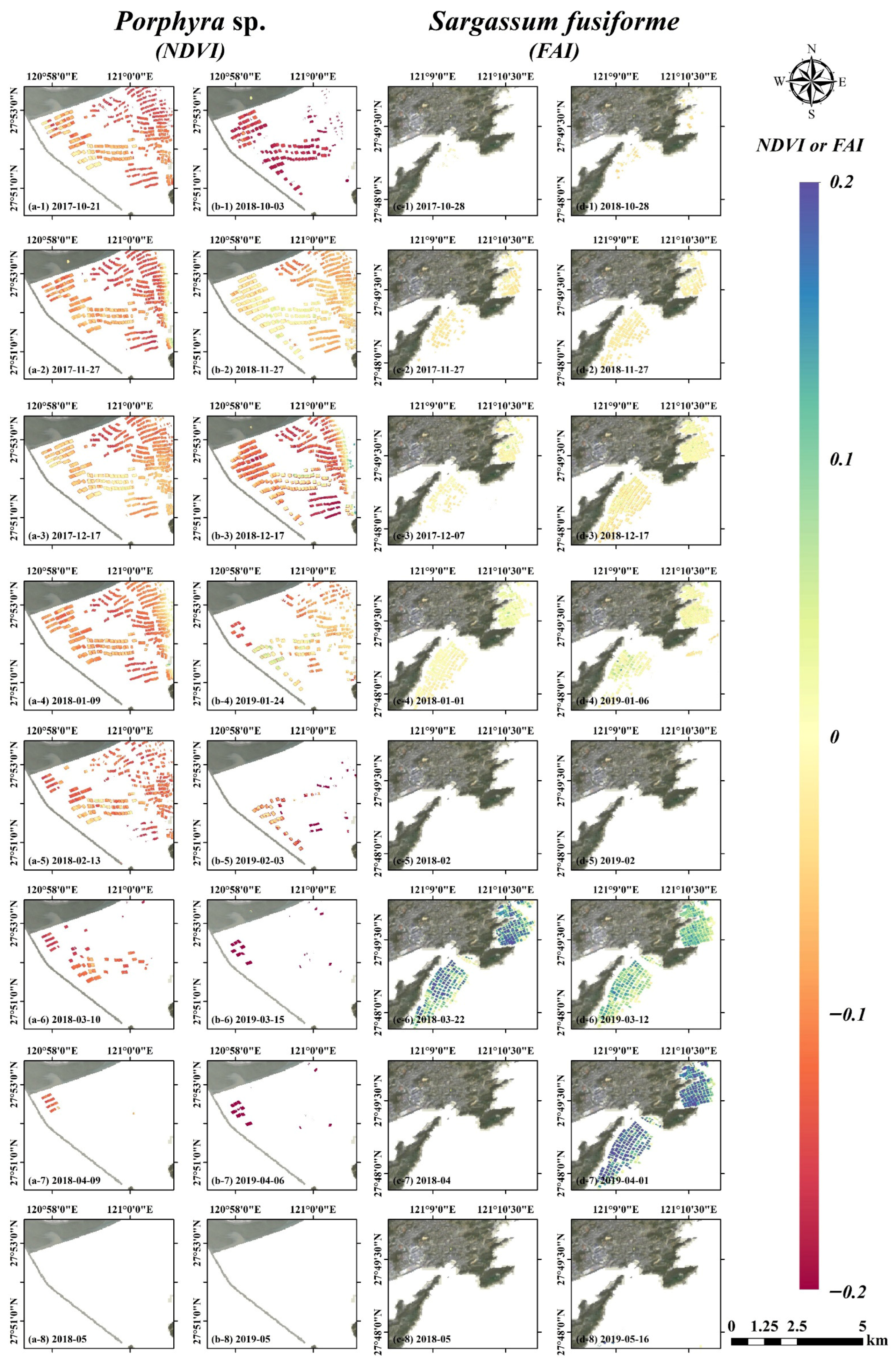 Spatiotemporal Variations and Environmental Evolution of Seaweed ...