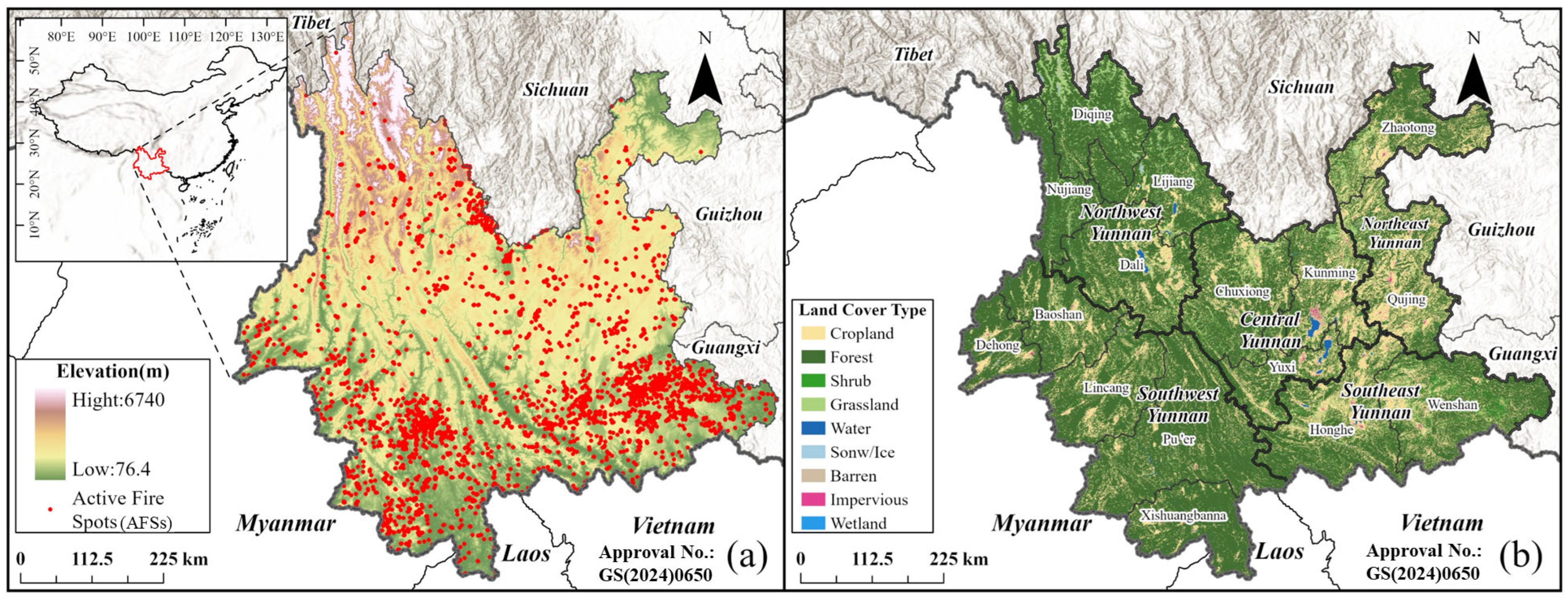 Spatiotemporal Dynamics and Driving Patterns of Forest Fires in Yunnan ...