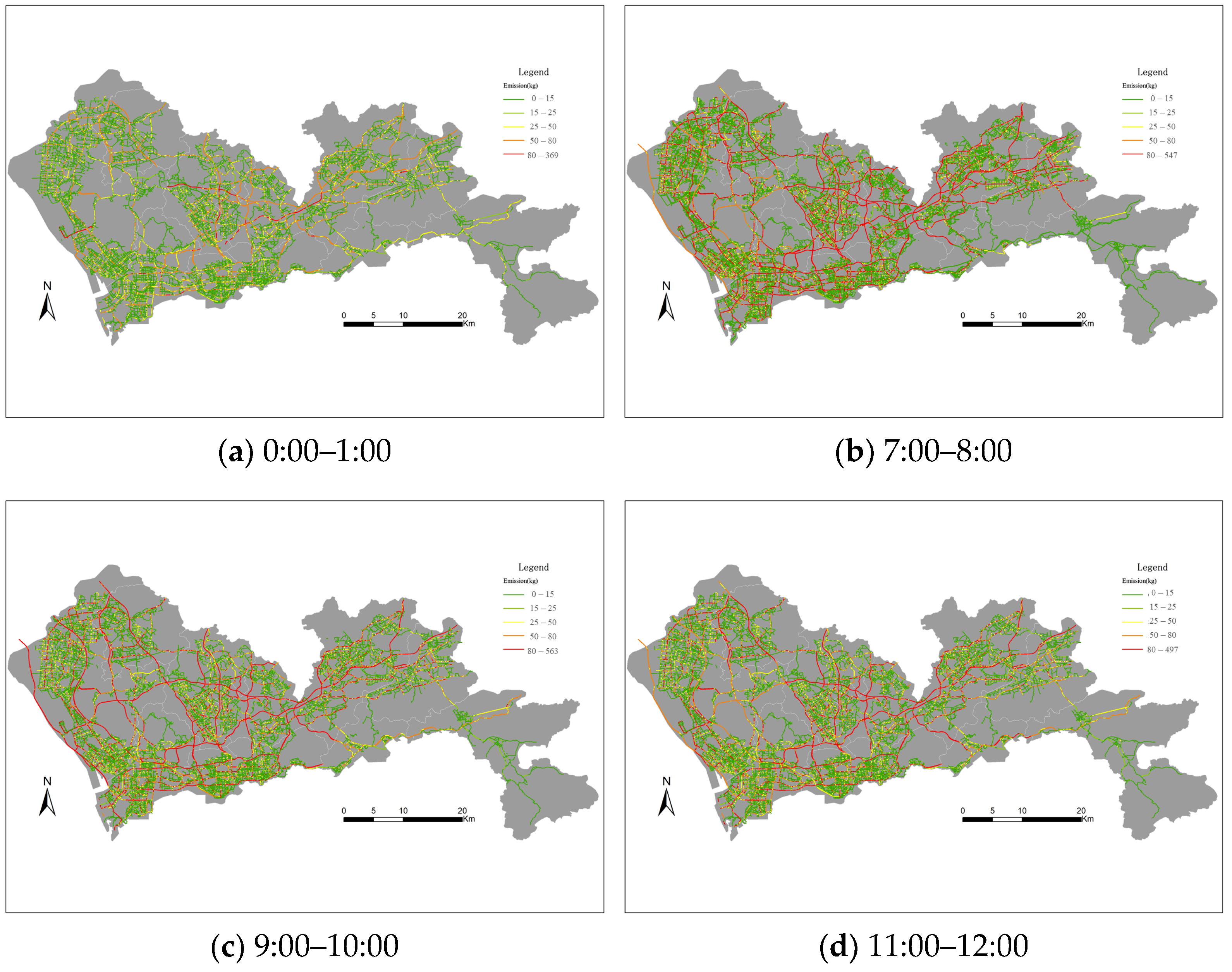Assessing the Impact of Local Traffic Carbon Emissions on Urban Road ...