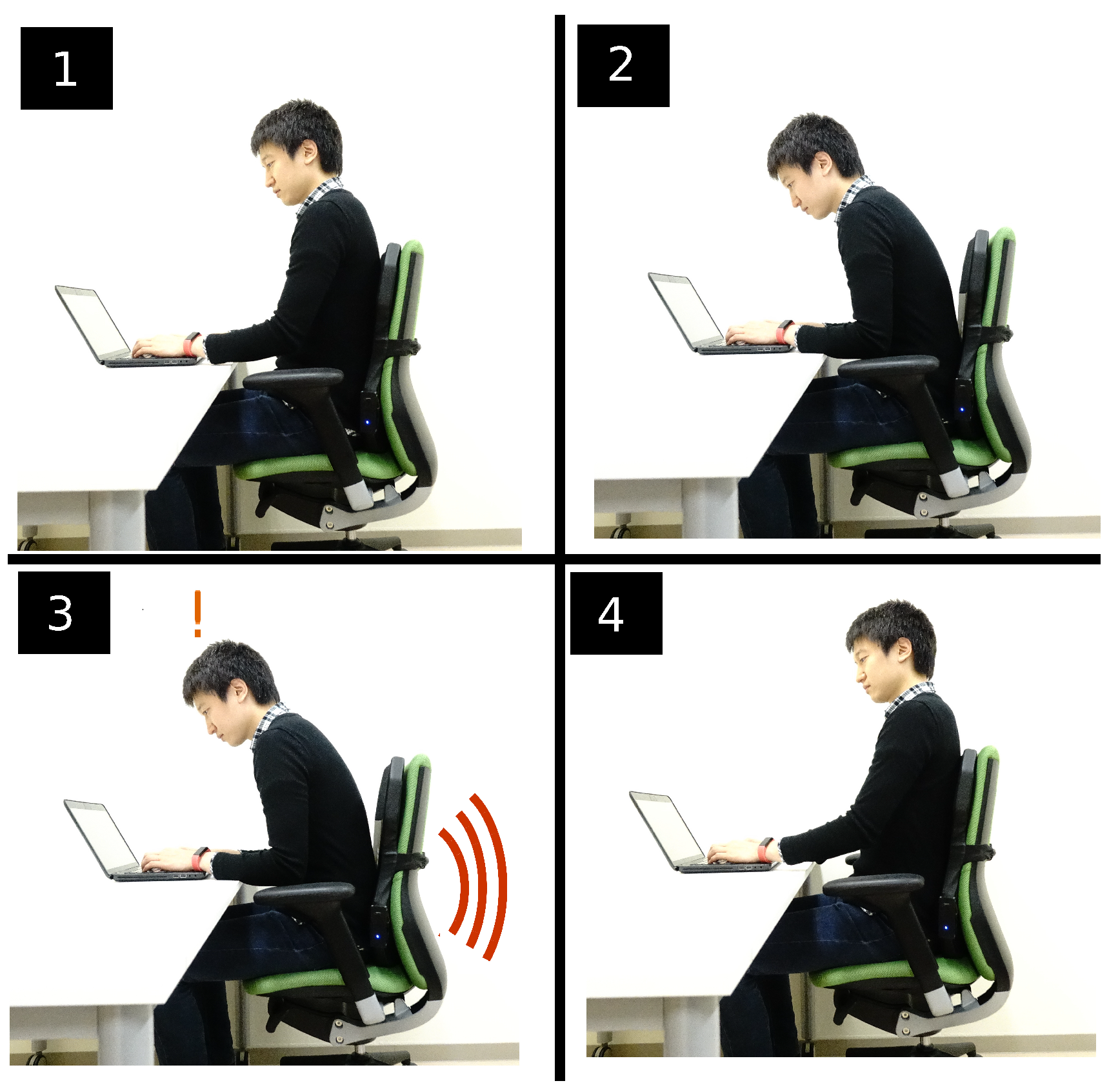 NUNETH Straight Back Posture Corrector for Office Chair, Men Women  Ergonomic Desk Chair, Relieve Back Pain/Support Lumbar/Correct Sitting  Posture