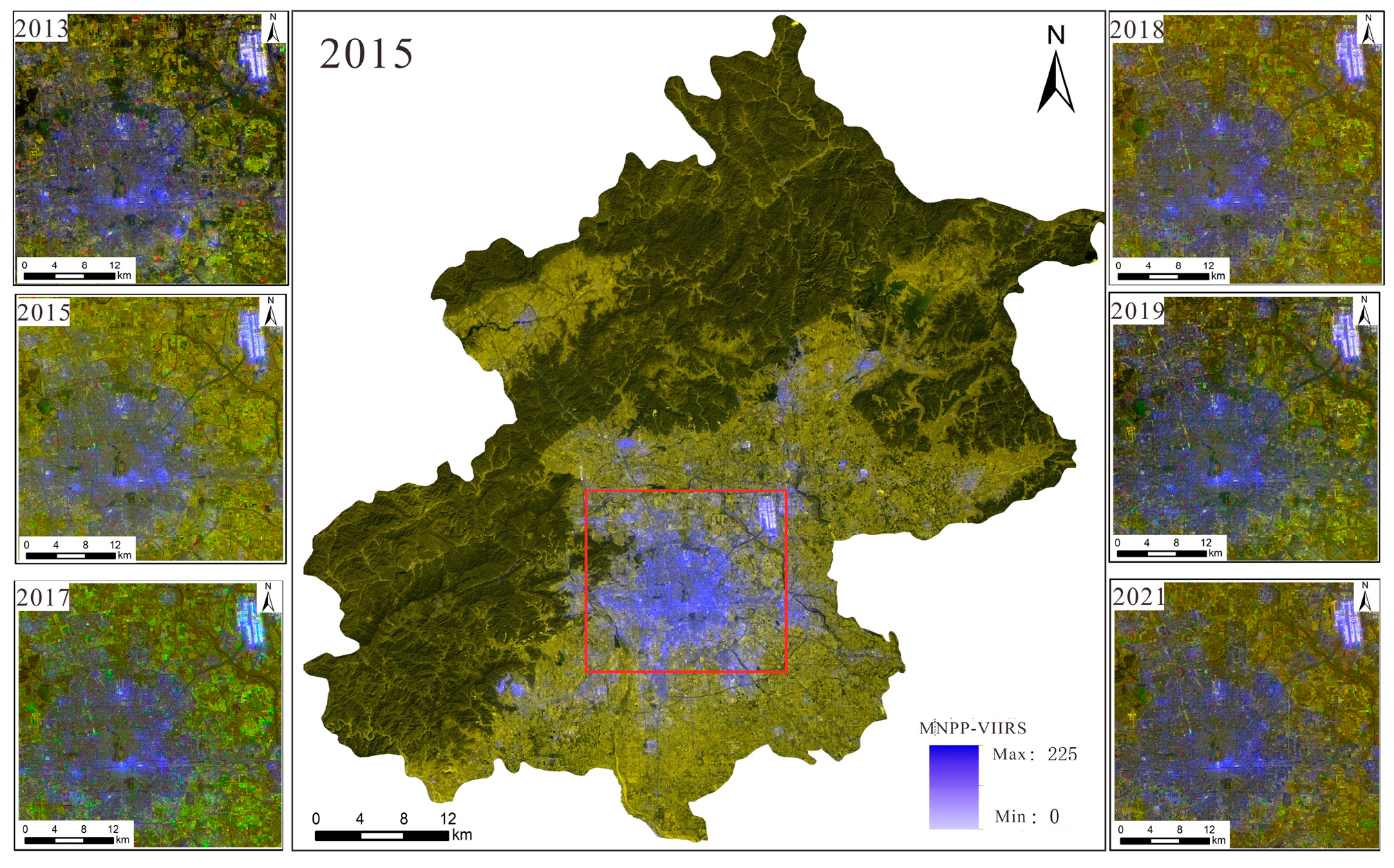 Enhanced Color Nighttime Light Remote Sensing Imagery Using Dual ...