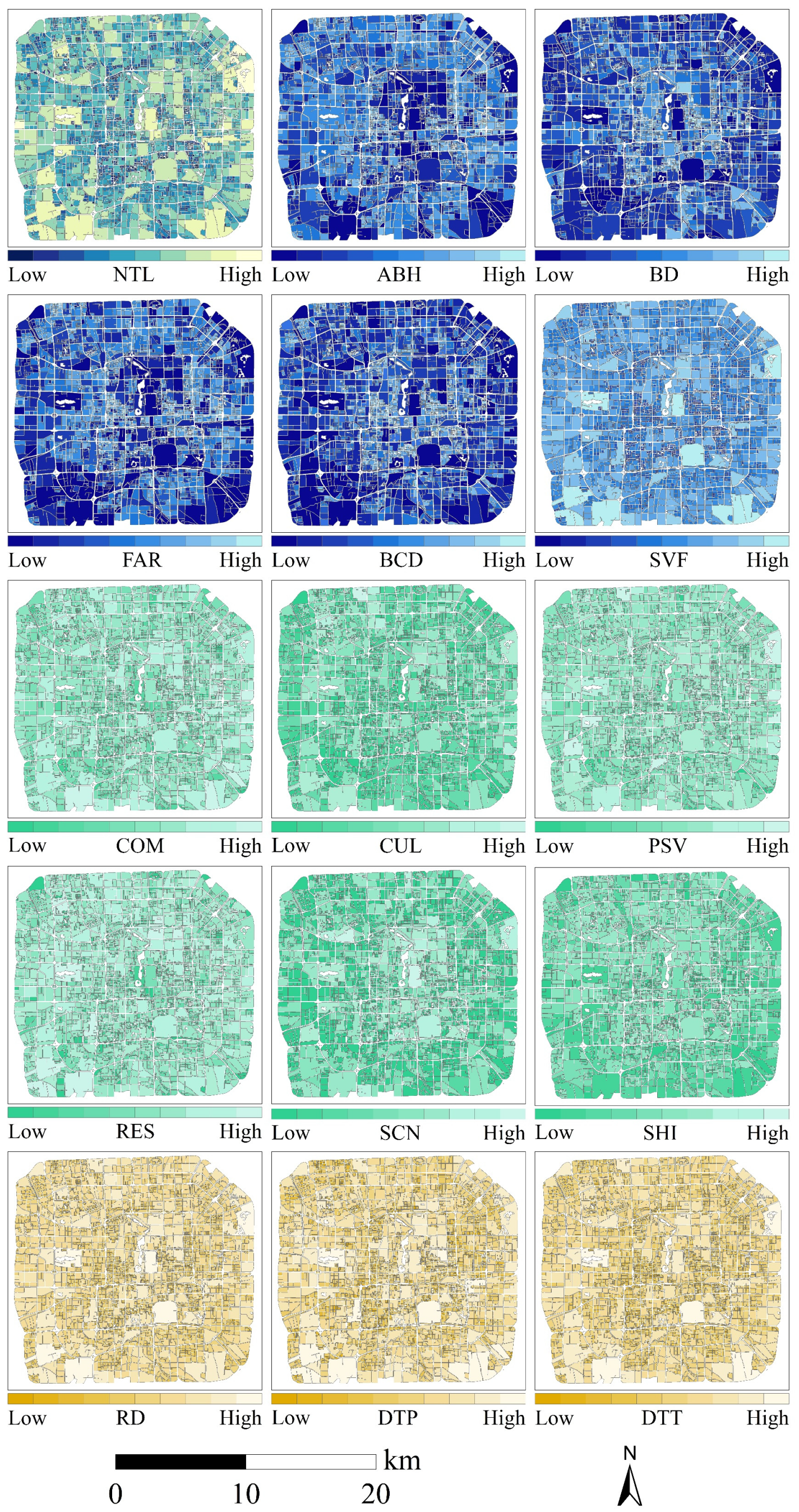 The Analysis of Urban Nighttime Light Spatial Heterogeneity and Driving ...