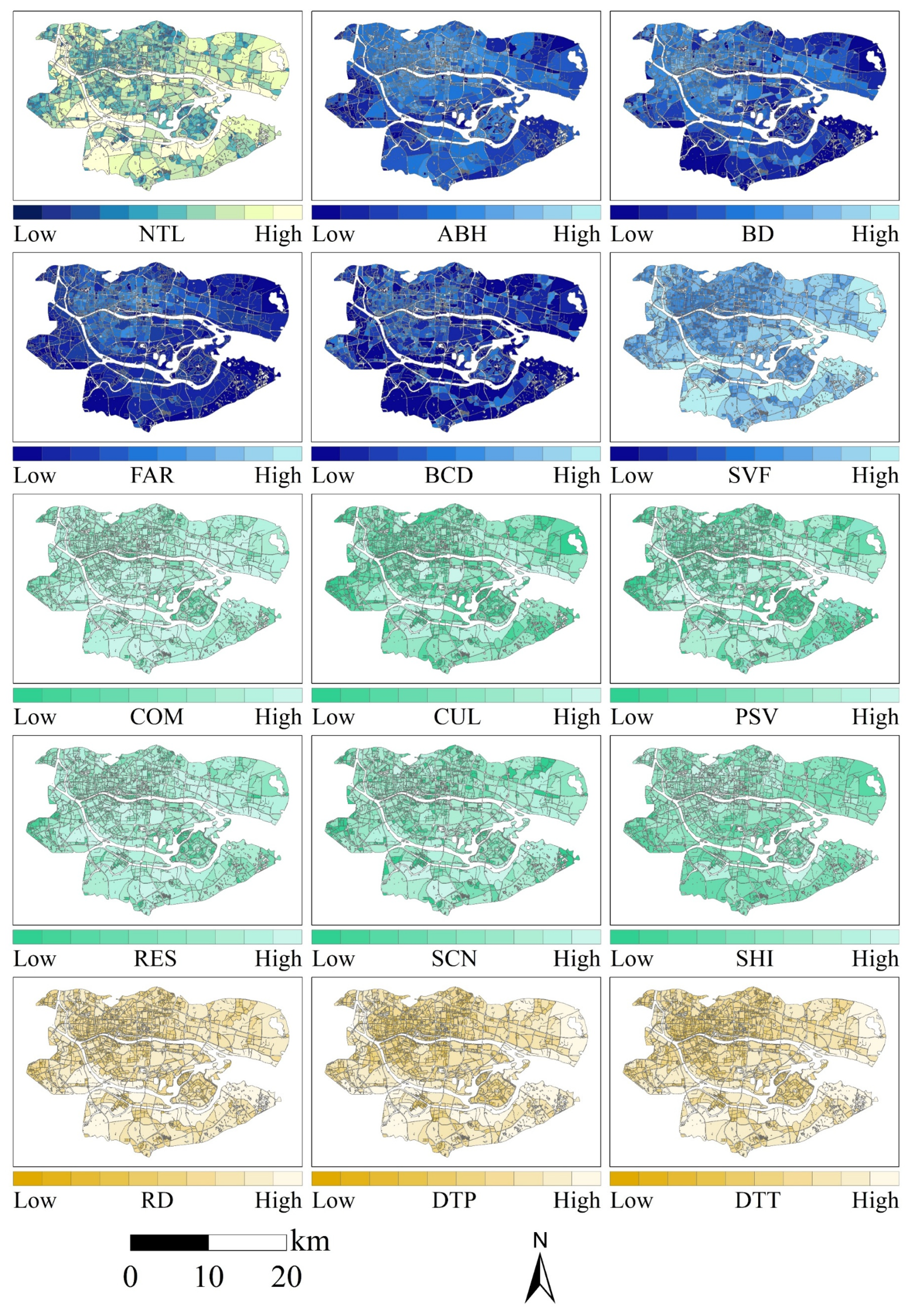 The Analysis of Urban Nighttime Light Spatial Heterogeneity and Driving ...