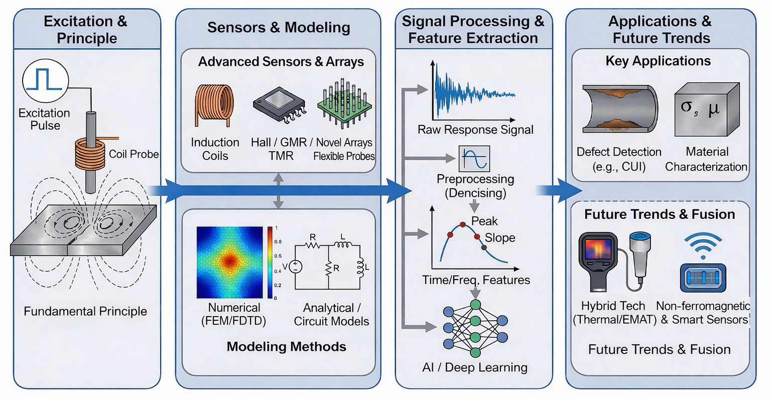 Development of Pulsed Eddy Current Nondestructive Testing: A Review