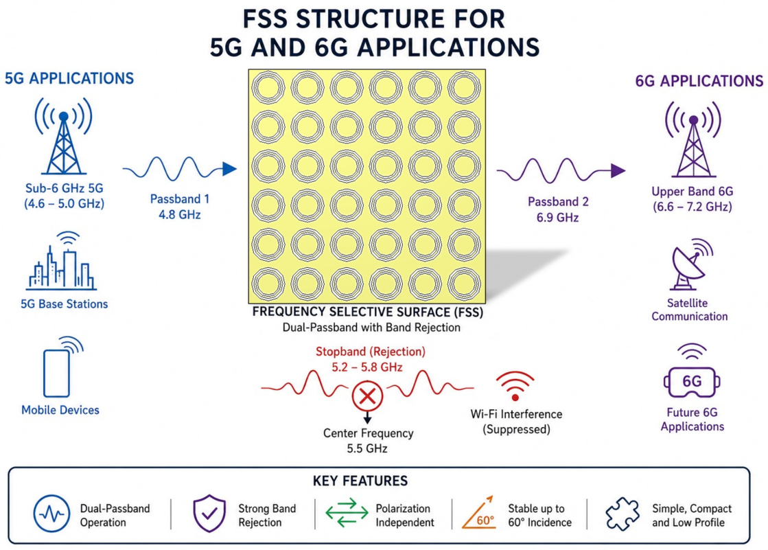 A Compact Dual-Band Frequency Selective Surface for Concurrent 5G and ...