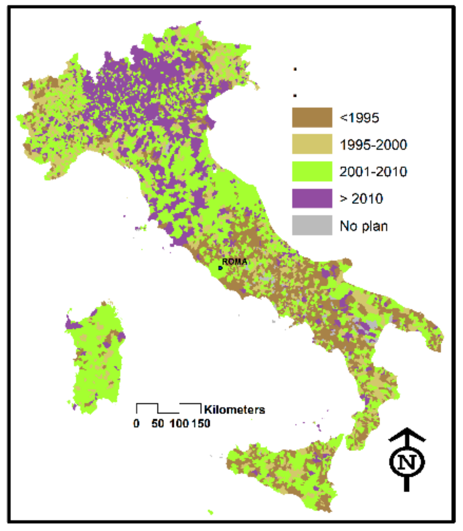 Italy: height of women living in urban areas