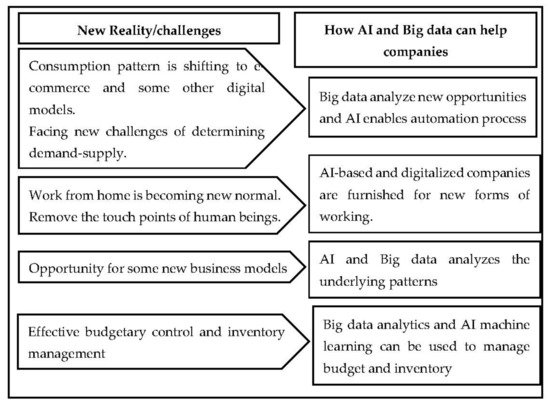 Sustainability | Free Full-Text | Turning Crisis into Opportunities: How a  Firm Can Enrich Its Business Operations Using Artificial Intelligence and  Big Data during COVID-19