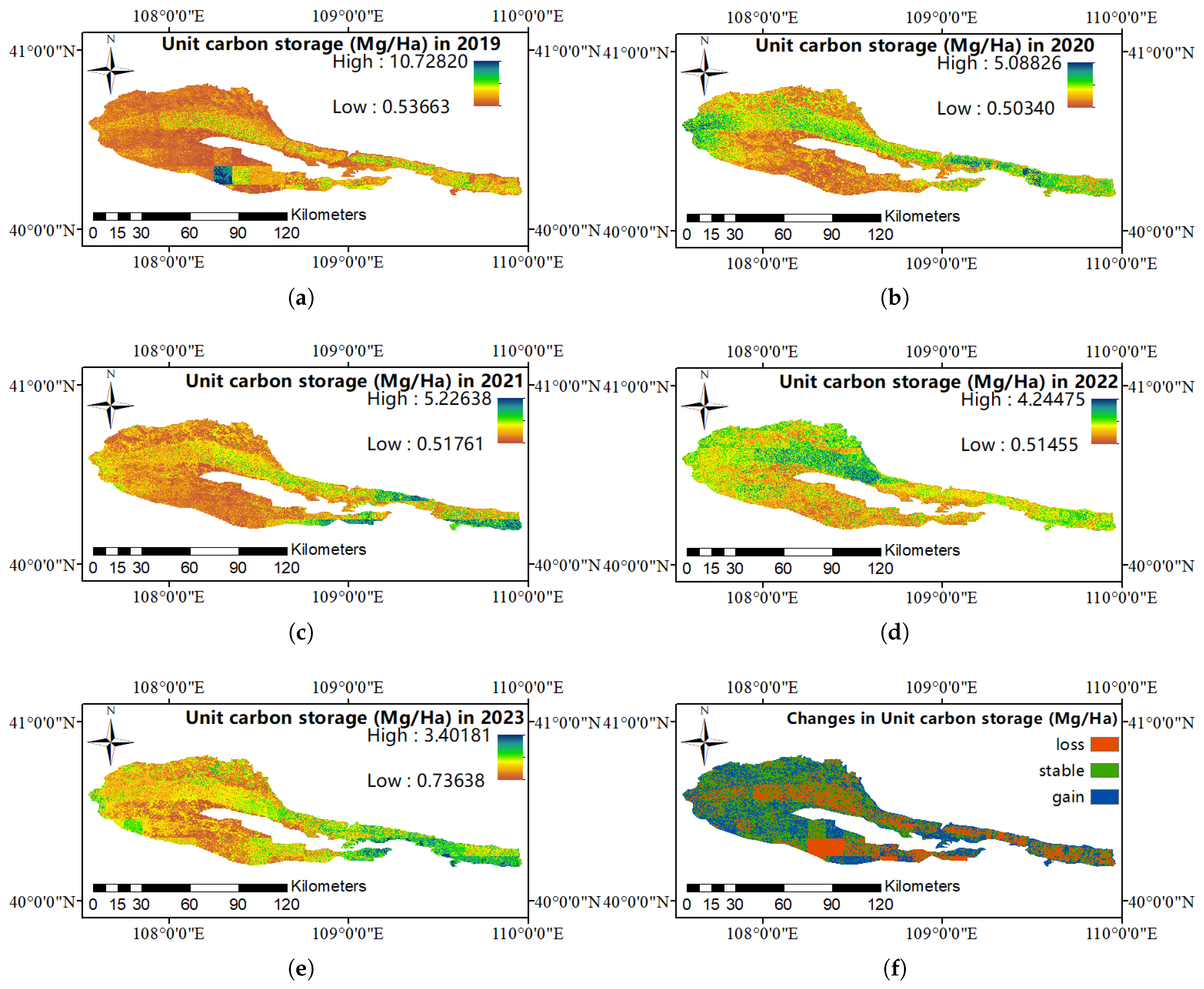 Spatiotemporal Dynamics of Vegetation Carbon Storage in the Kubuqi ...