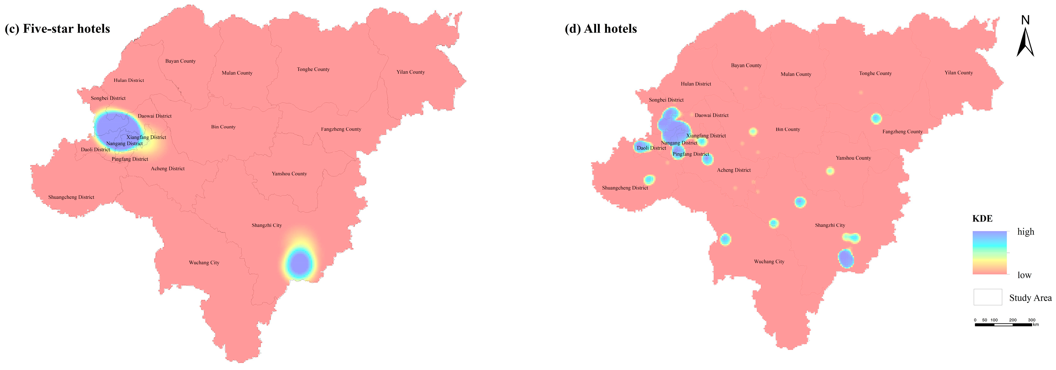 Spatial Distribution of Star-Rated Hotels and Tourism Service Capacity ...